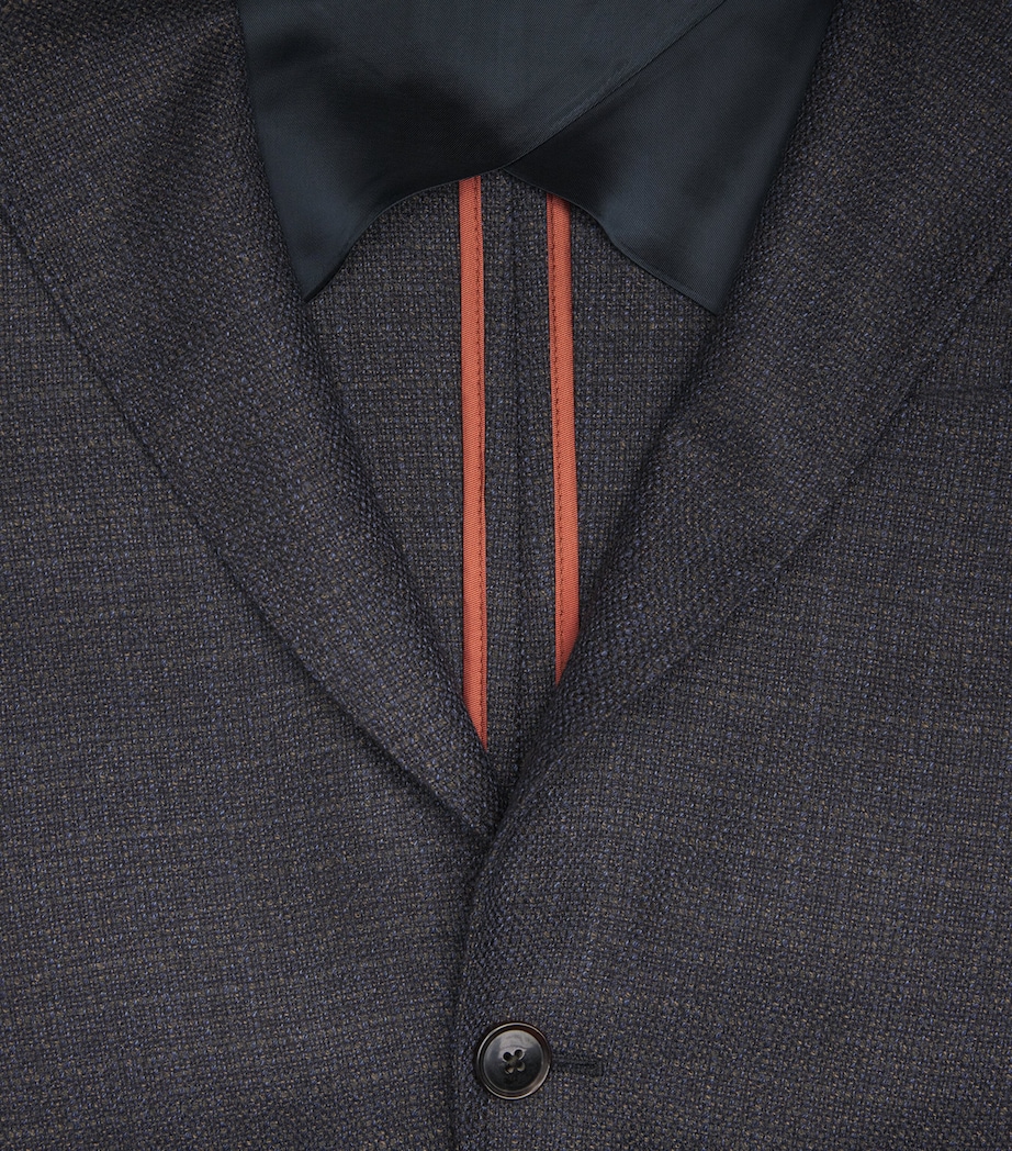 Wool Single-Breasted Blazer 59_DARK VIOLET Image 5