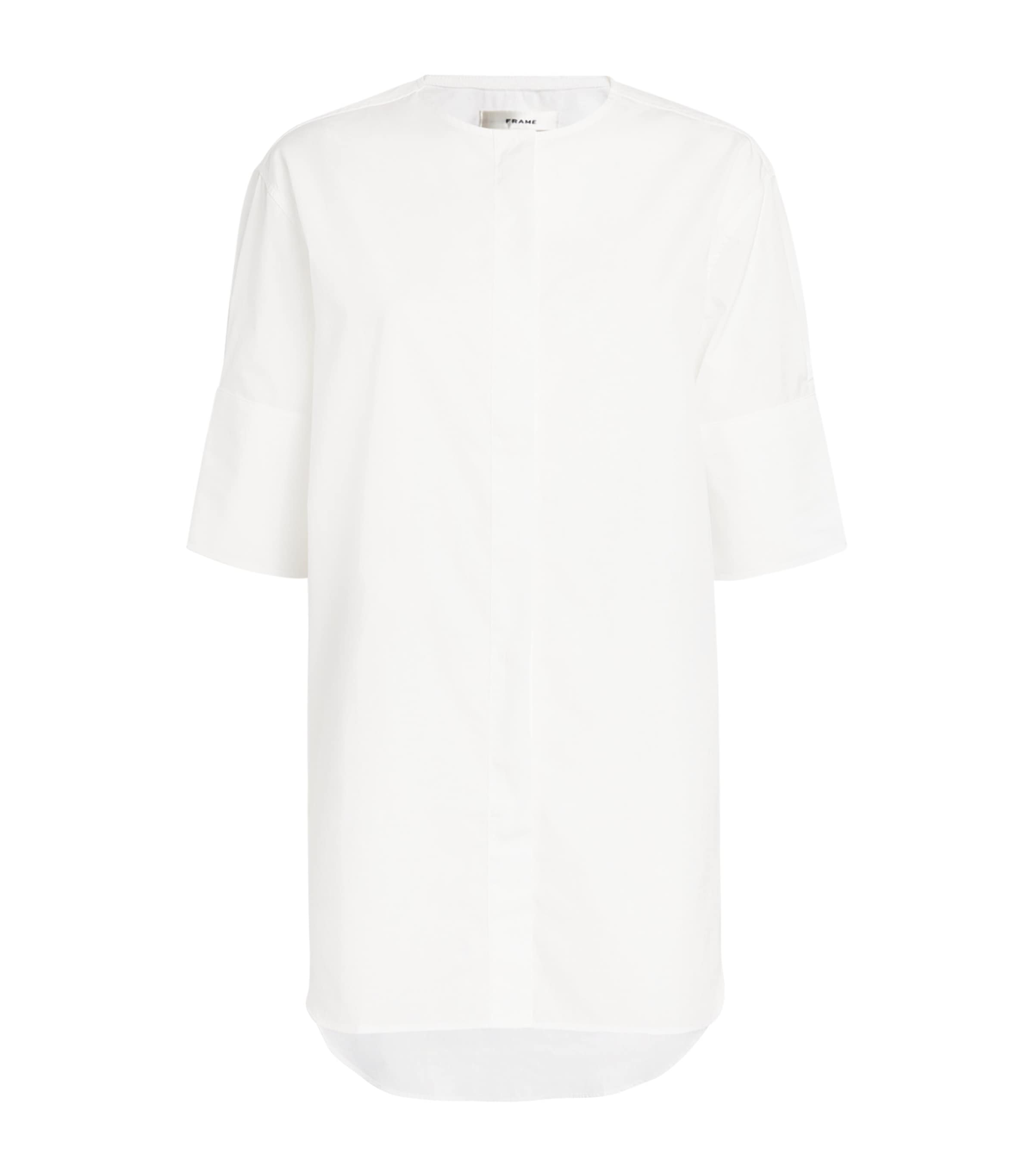 FRAME Womens Cotton Sunday Shirt White Image 1
