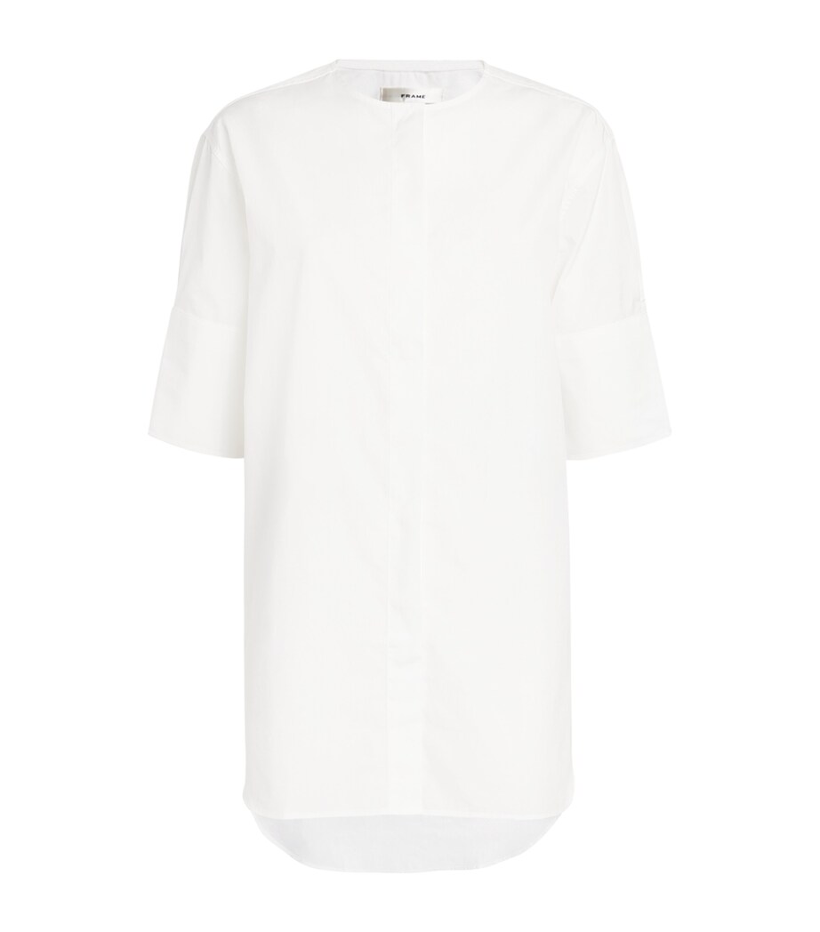 FRAME Womens Cotton Sunday Shirt White Image 1