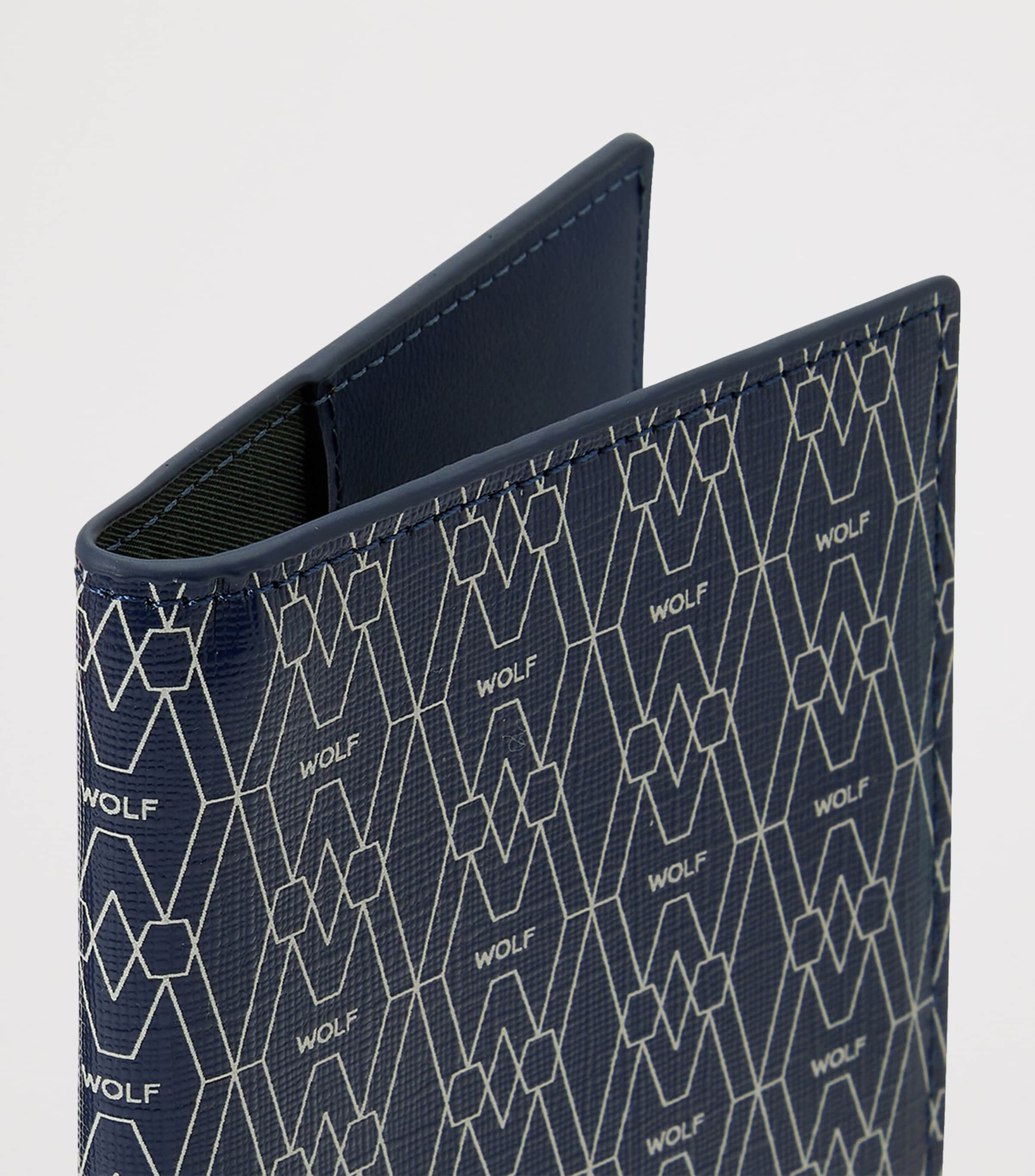 Vegan Signature Passport Sleeve BLUE Image 5