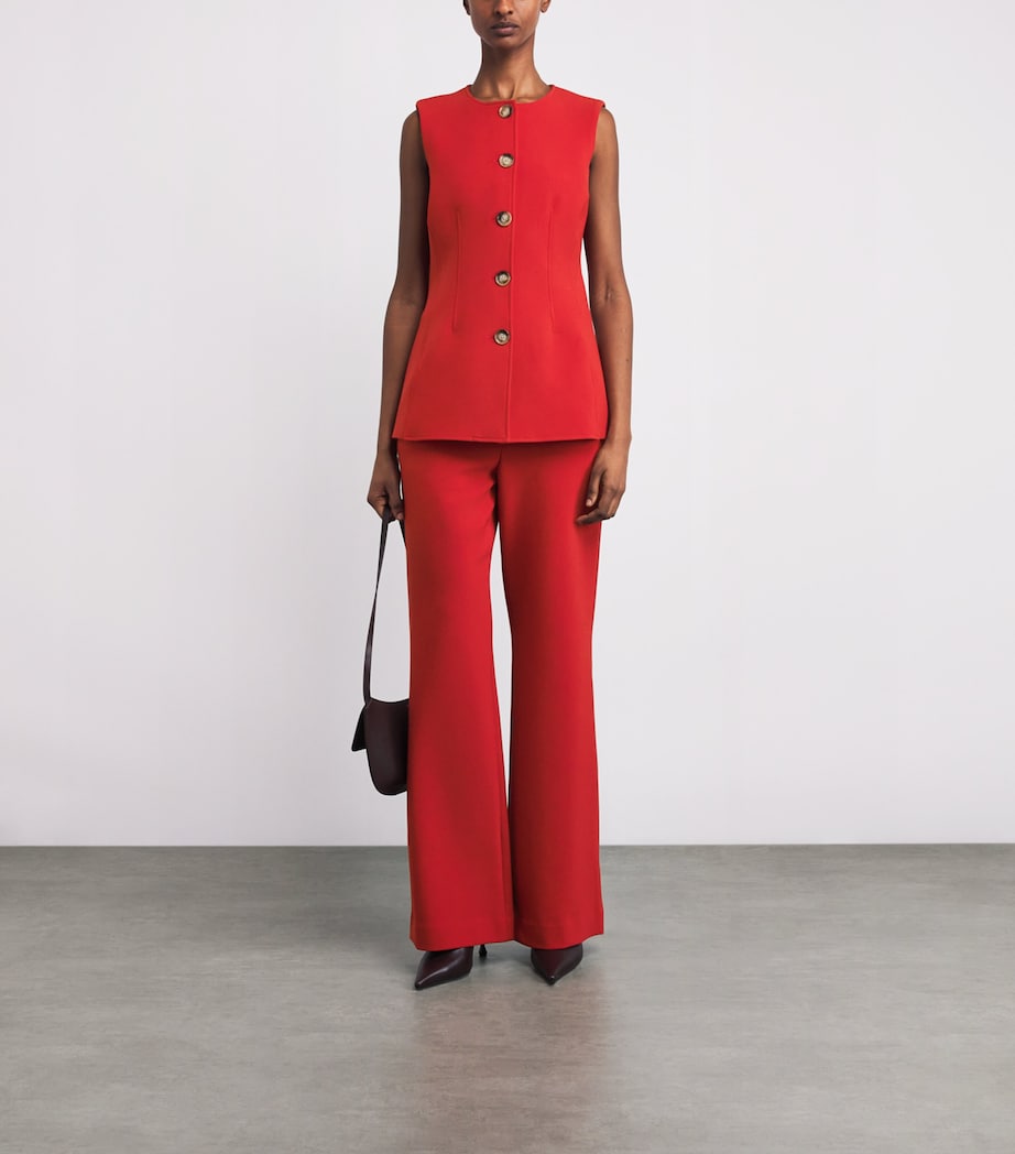 Tonelli Wide-Leg Trousers R0009 CARNELIAN RED Image 2