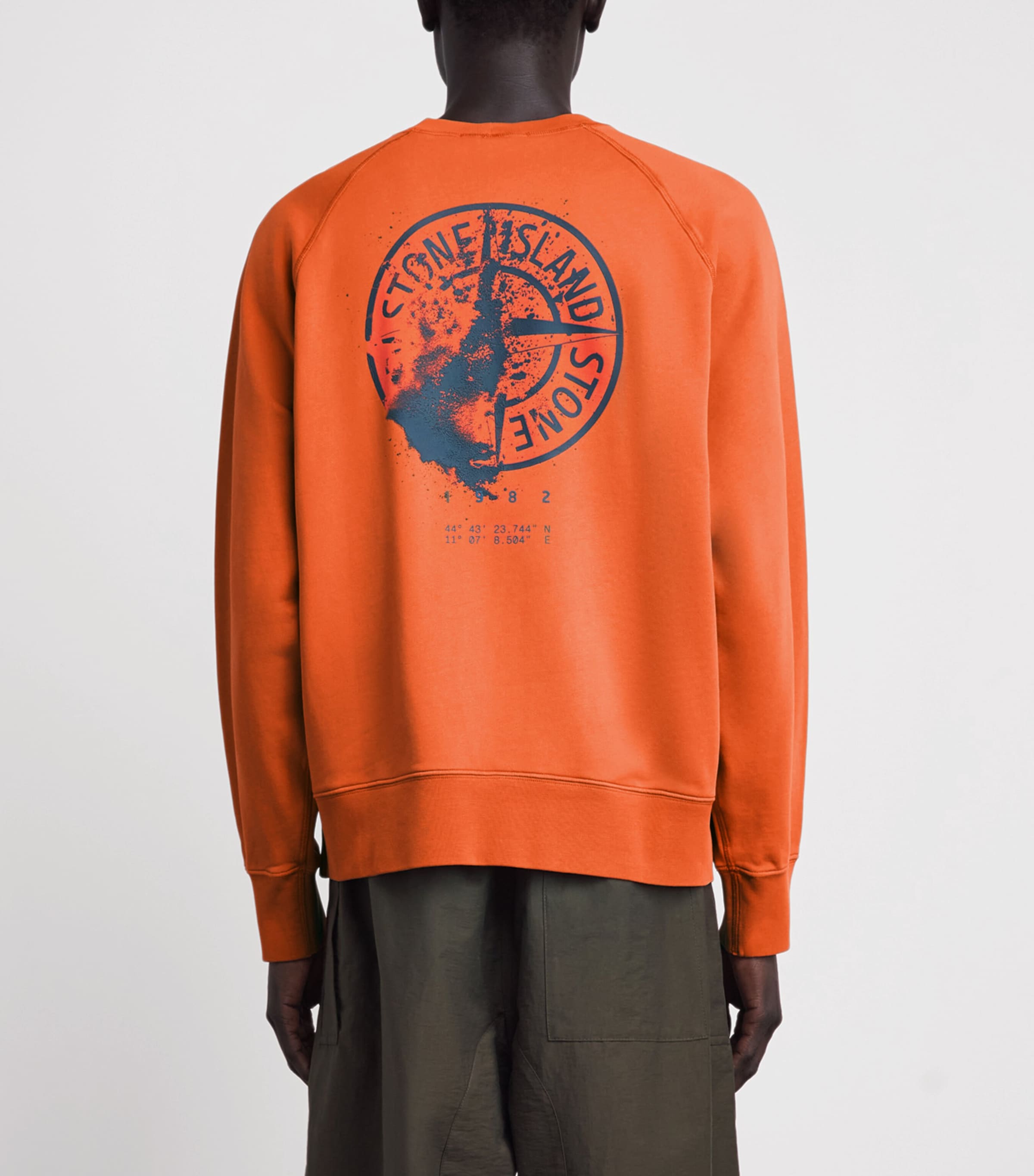 Stone Island Mens Desert Print Oversized Sweatshirt Image 5