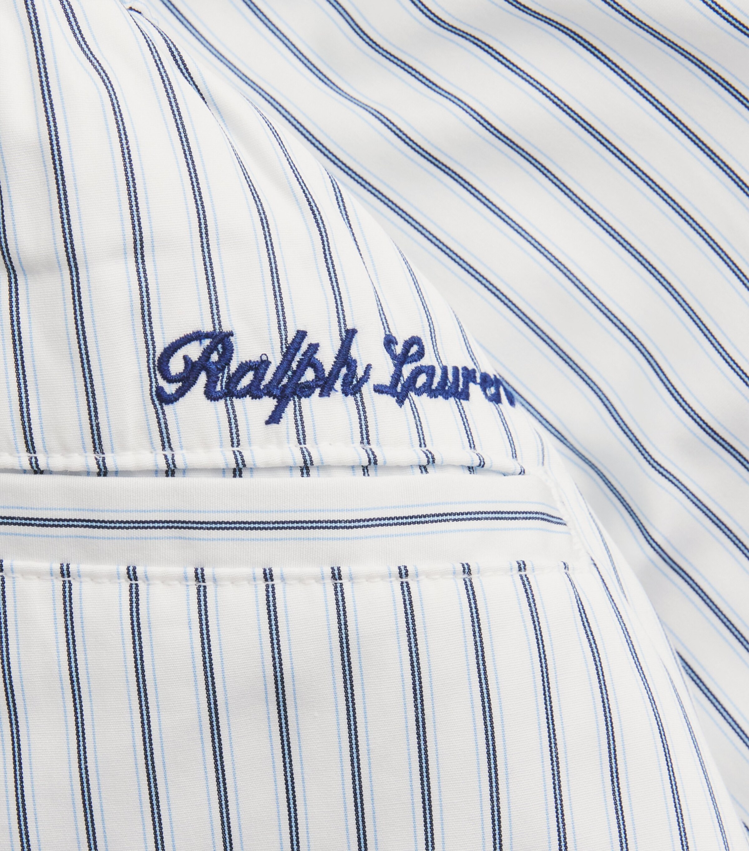 Polo Ralph Lauren Womens x Wimbledon Cotton Stripe Shorts Wht/ofc Blu/ref Nvy Image 6