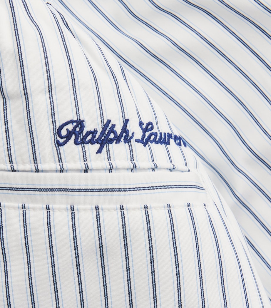 Polo Ralph Lauren Womens x Wimbledon Cotton Stripe Shorts Wht/ofc Blu/ref Nvy Image 6