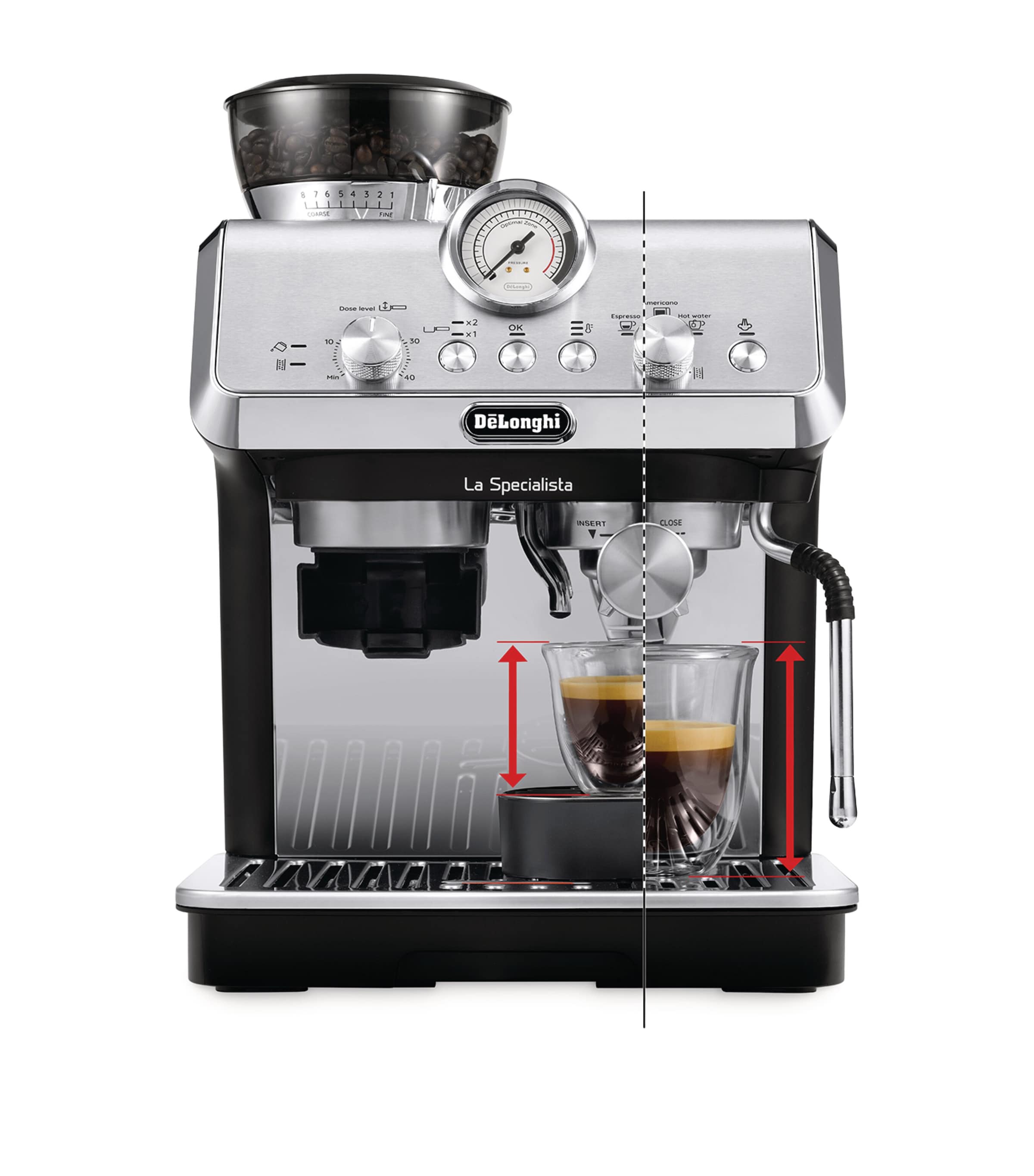 De'Longhi La Specialista Arte Espresso Coffee Machine Silver Image 4
