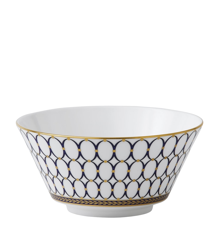 Wedgwood Renaissance Gold Cereal Bowl (14cm) Blue Image 1