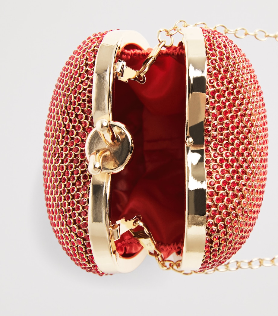 David Charles Diamanté Apple Clutch Bag D Red Image 3