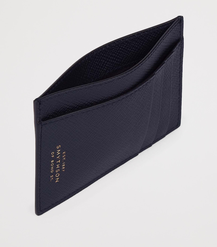 Panama Leather Compact Card Holder NAVY Image 3