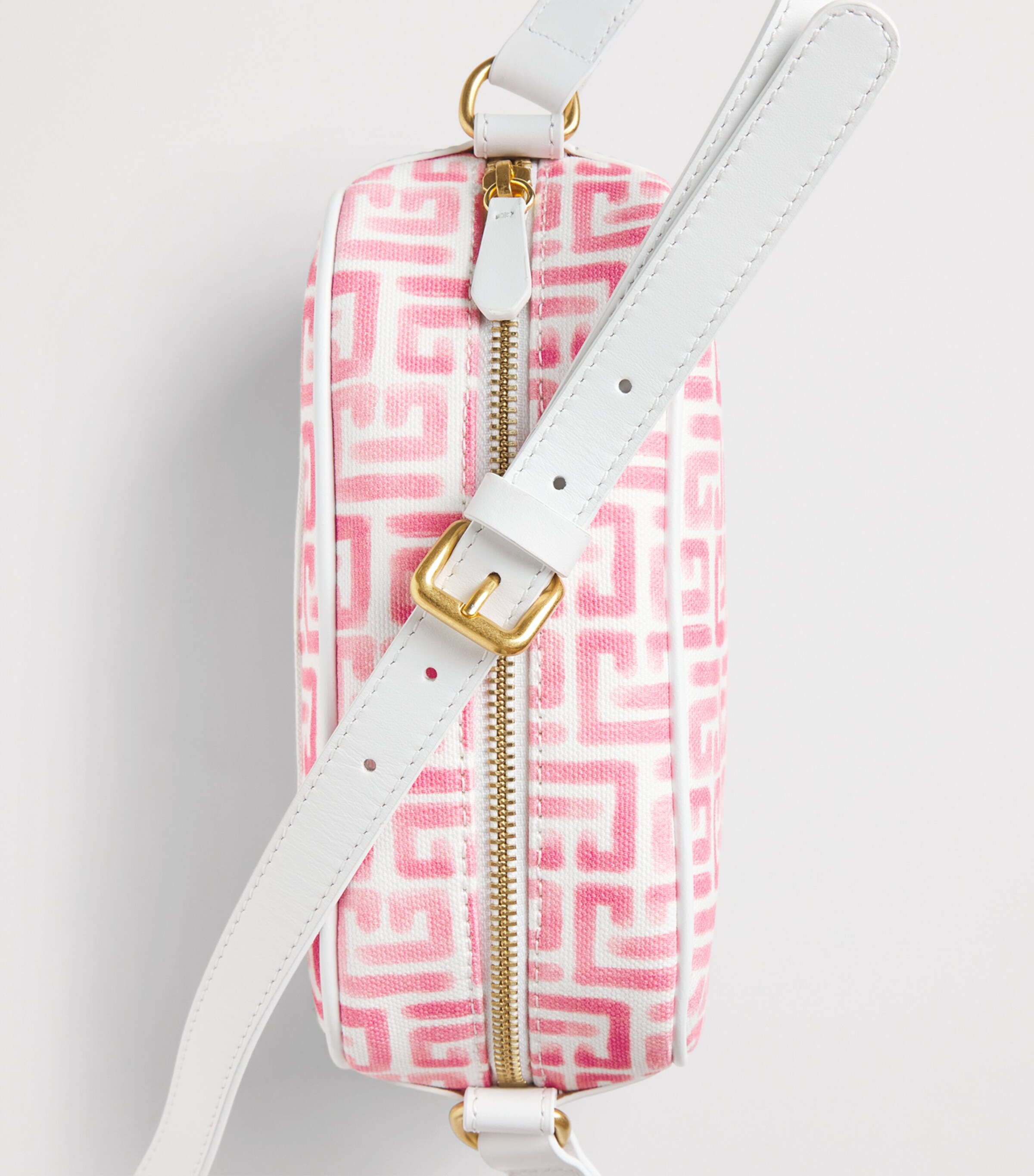 Balmain Kids Printed Cross-Body Bag White/pink Image 3