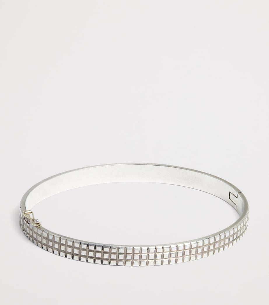 Sterling Silver Hobnail Bracelet 040SILVER Image 4