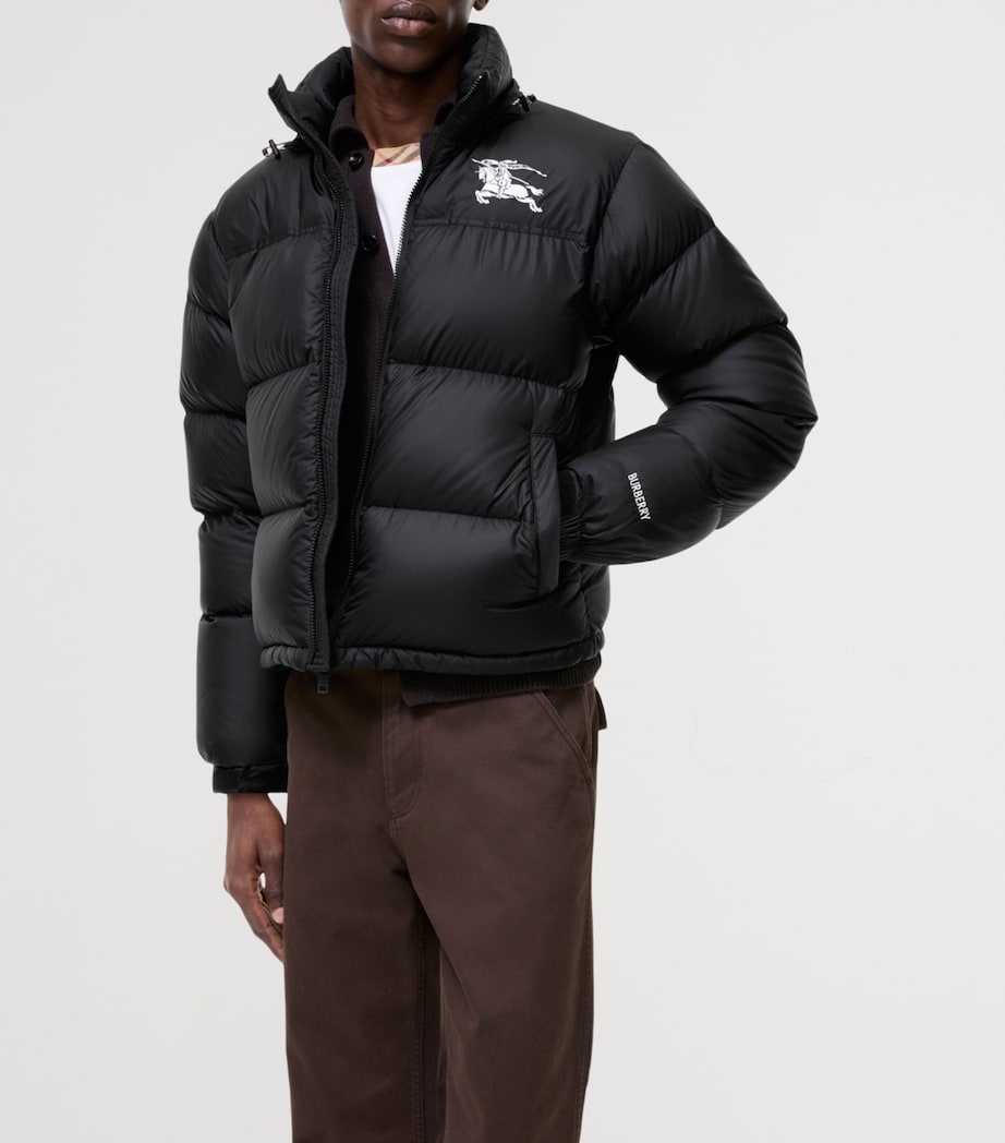 Burberry Mens Down EKD Puffer Jacket Black Image 2