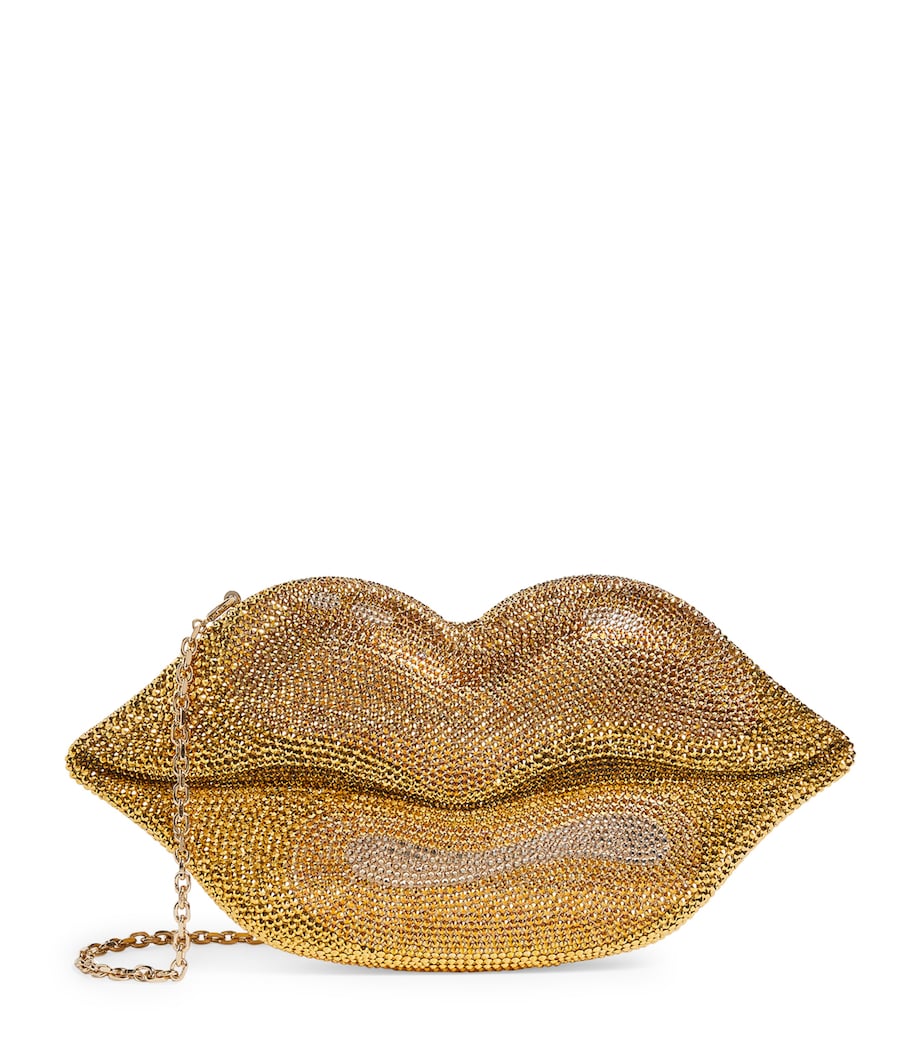 Judith Leiber Hot Lips Clutch Bag Saumt Silver Image 1