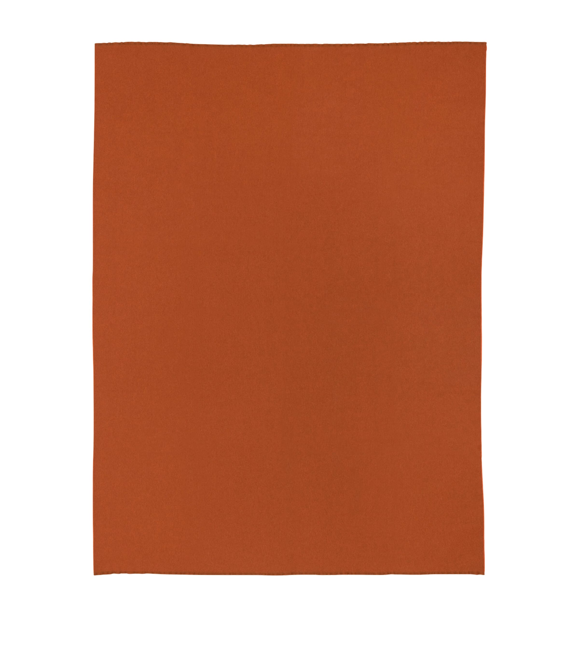 Wool-Cashmere Reversible Vale Throw (147cm x 200cm) SIENNA ORANGE Image 2