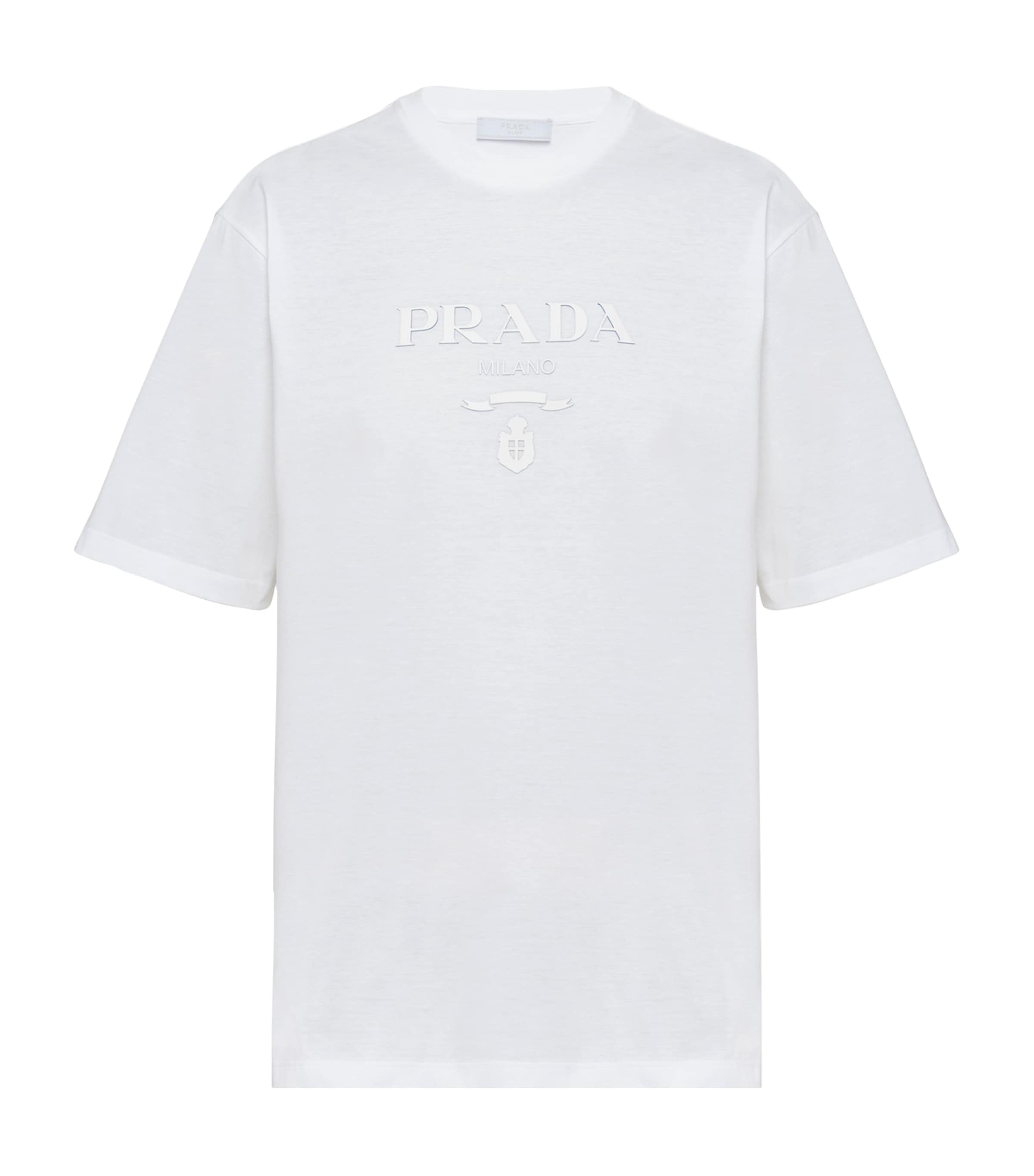 Shop Prada Logo T-shirt In White