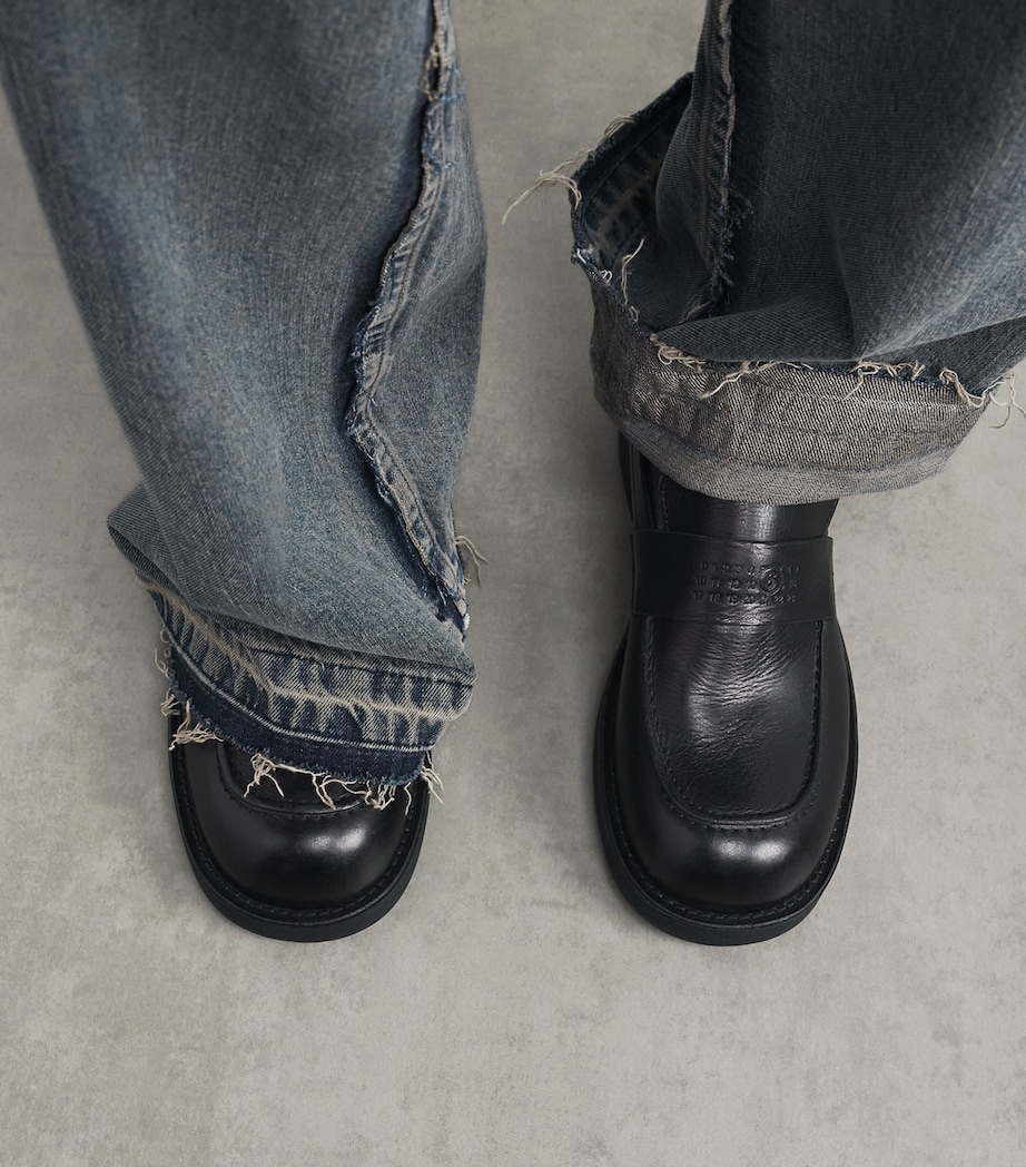 Leather City Biker Loafers T8013 Image 2