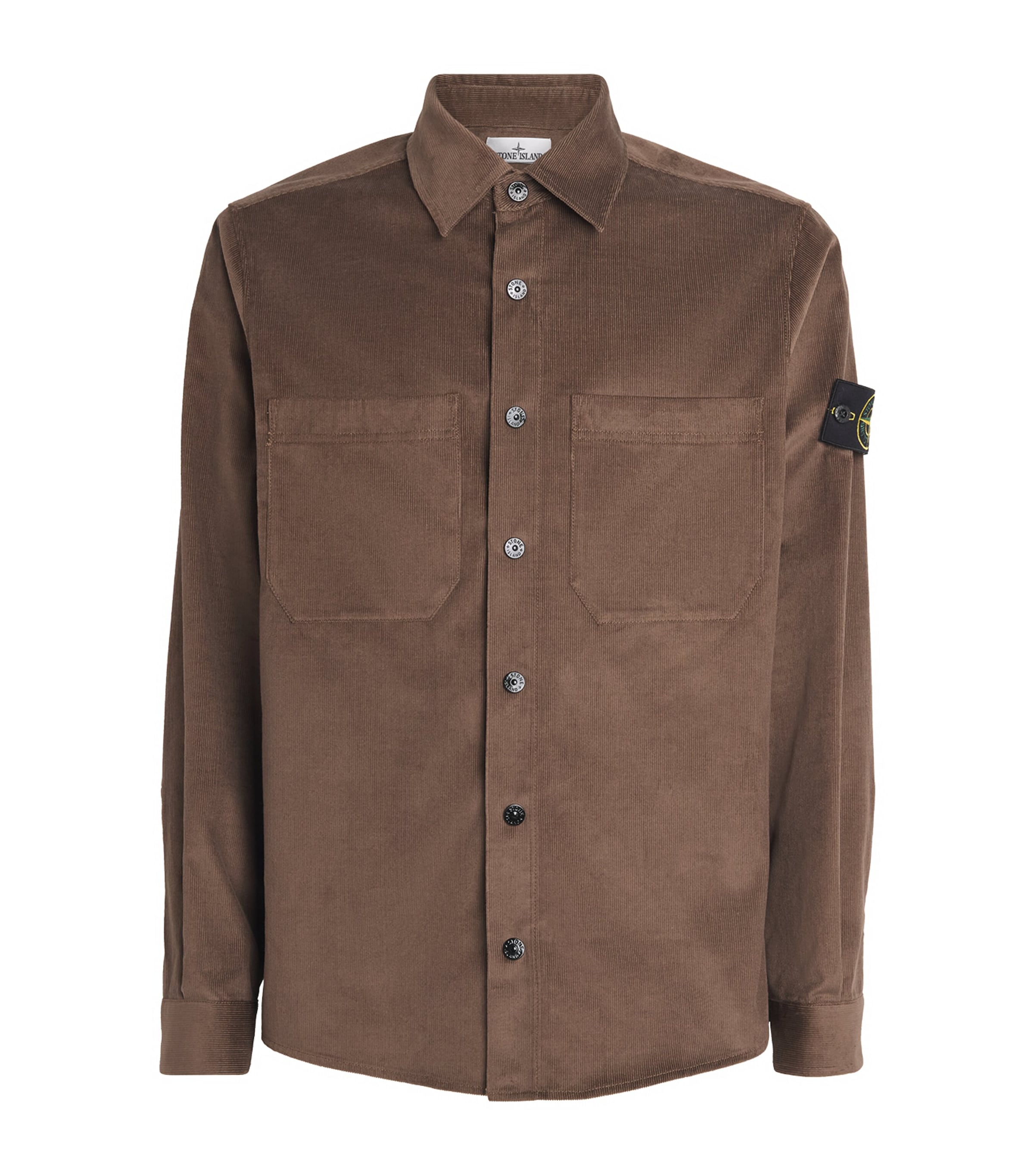 Cotton Corduroy Compass Overshirt V007C Image 1