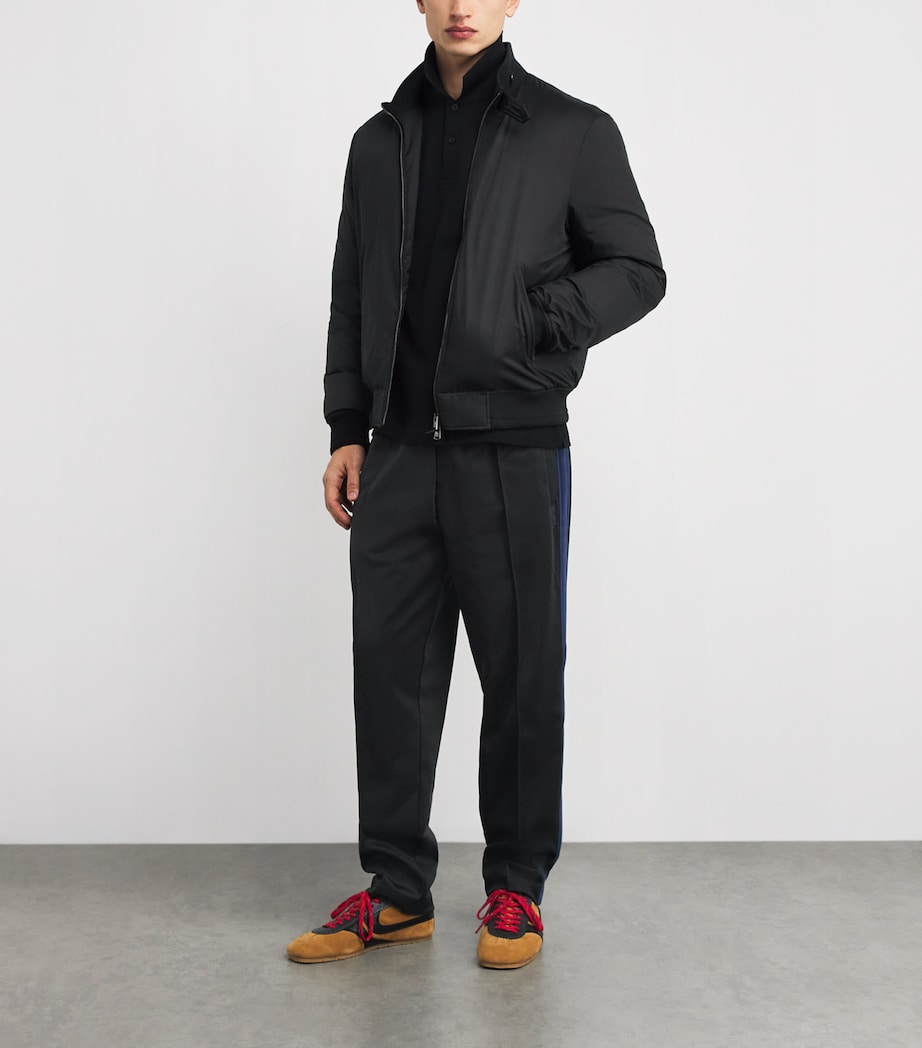 Mesh Taped Sweatpants 102 BLACK Image 2