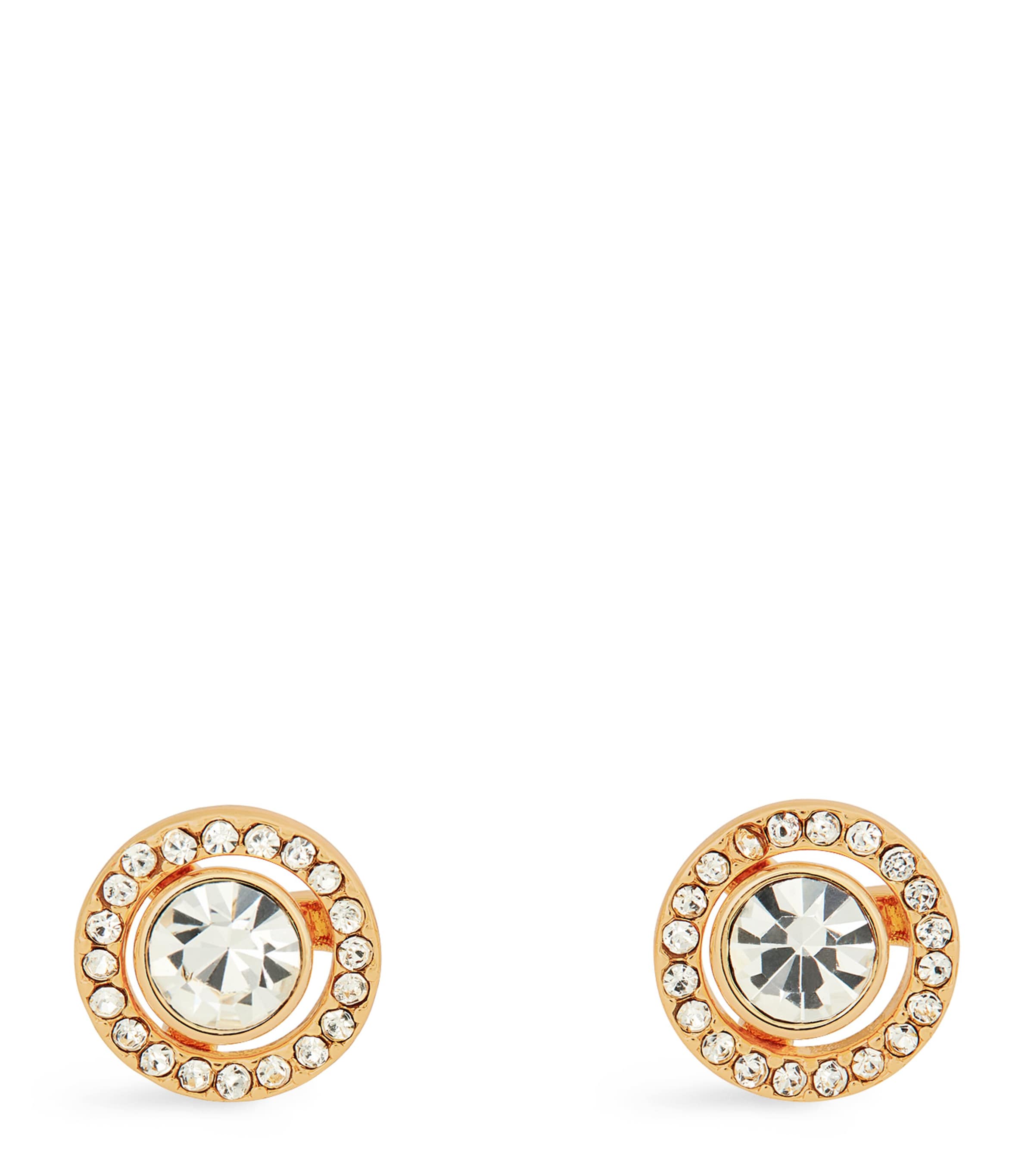 Coach Plated Ear Studs In Gold