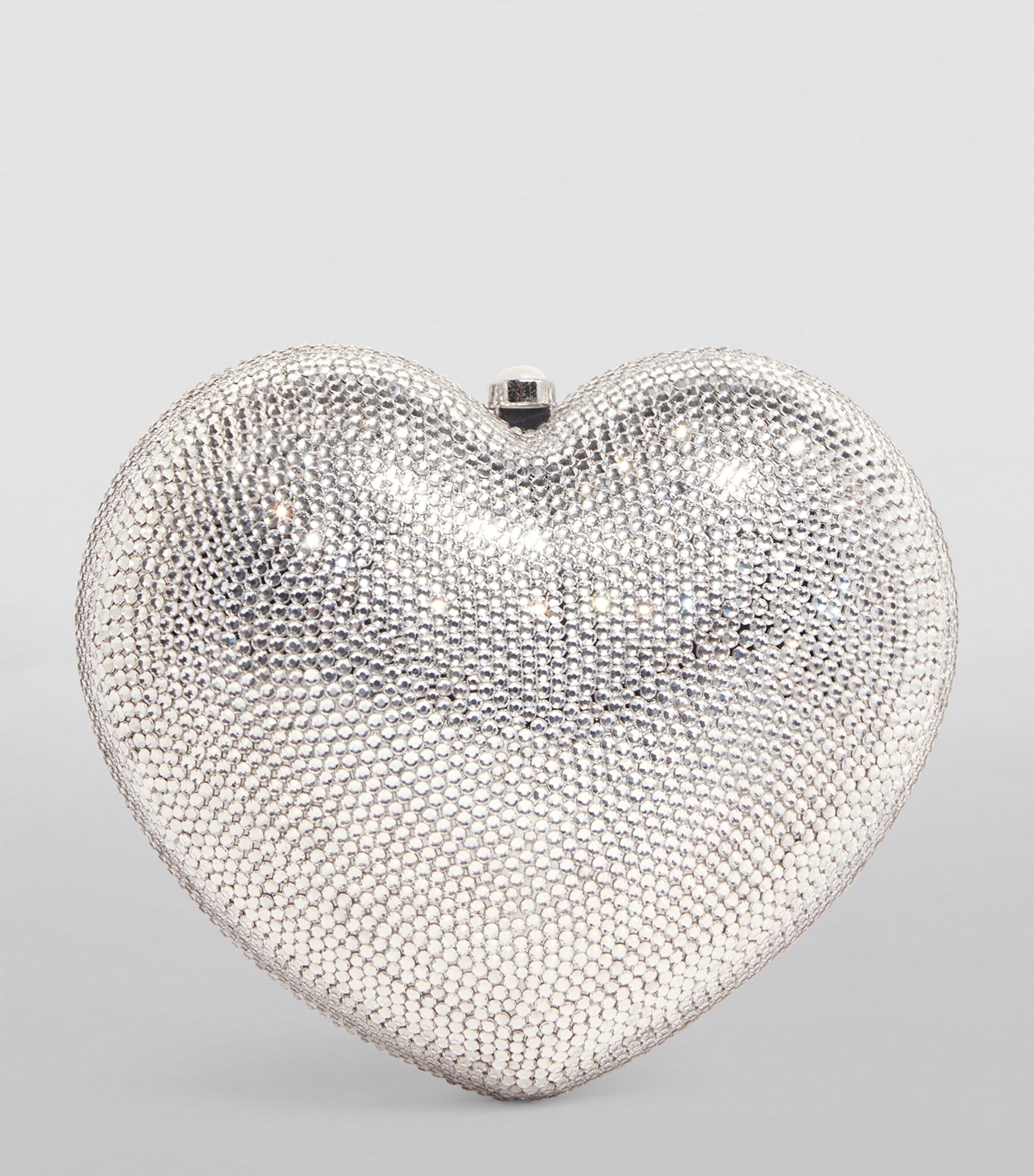 L'Amour Petit Cœur Clutch Bag SRHIN-SILVER RHINE Image 4