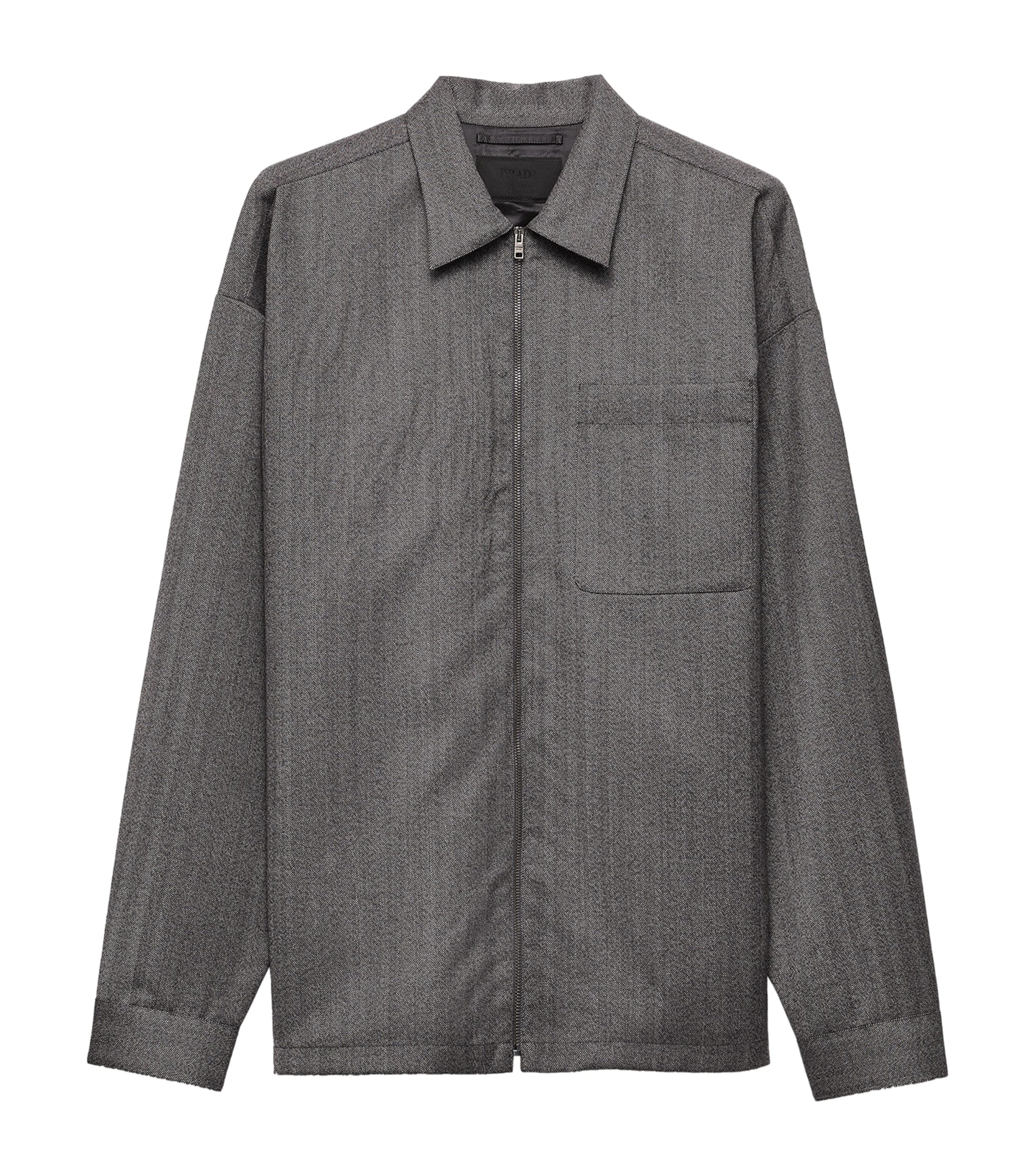 Wool Zippered Shirt F0031 Image 1
