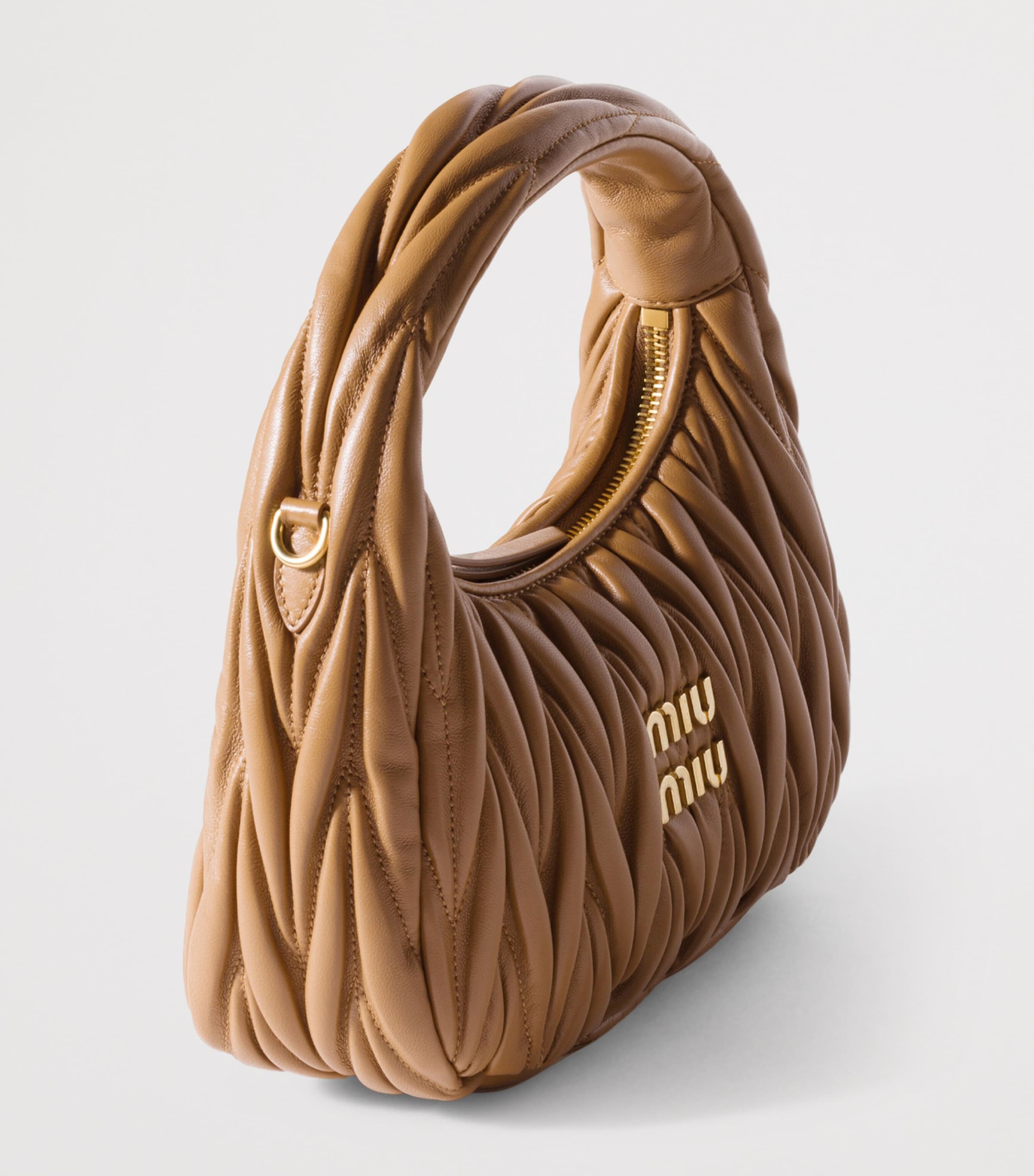 Matelassé Leather Wander Top-Handle Bag F098L Image 3