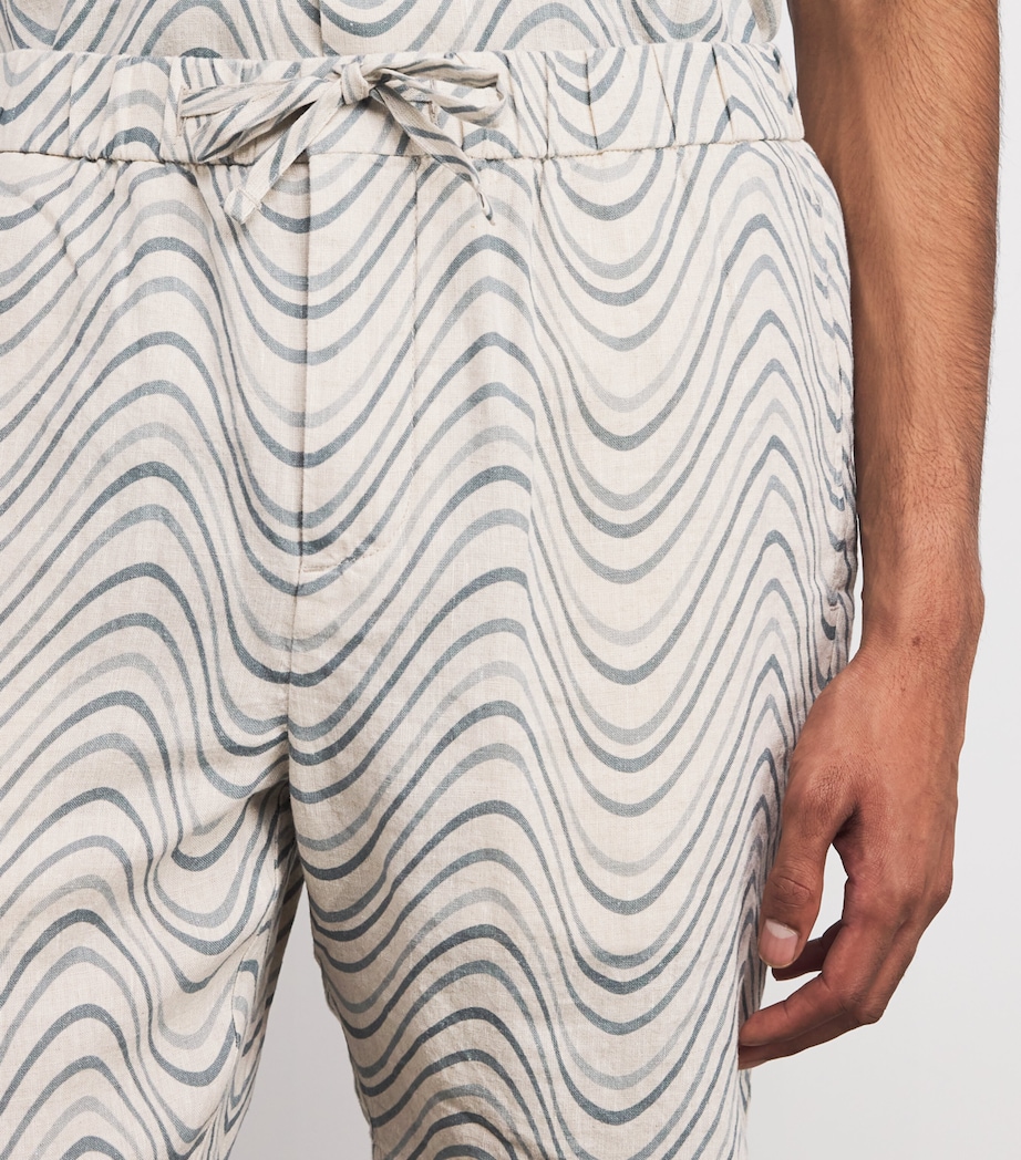 Linen Felipe Shorts 902-COASTAL BLUE Image 6