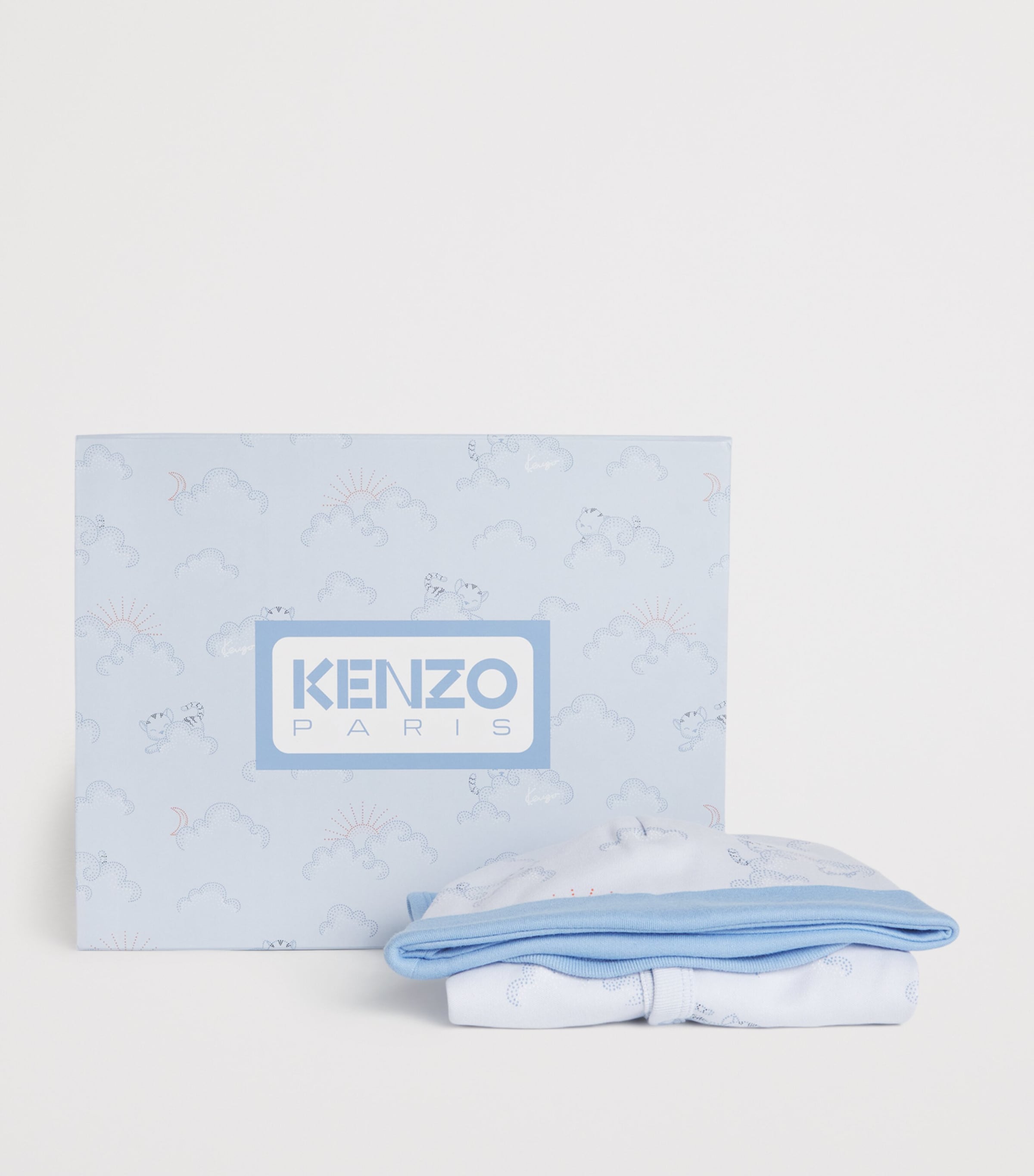 All-In-One, Hat and Bib Set (3-24 Months) PALE BLUE Image 3