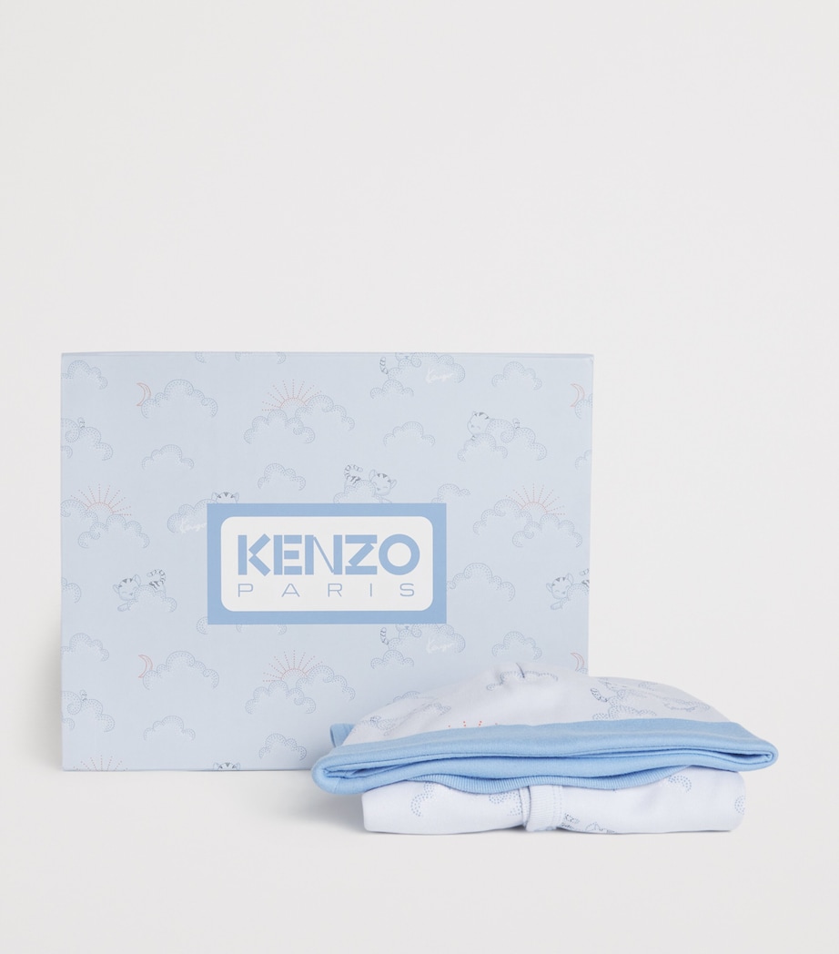 All-In-One, Hat and Bib Set (3-24 Months) PALE BLUE Image 3