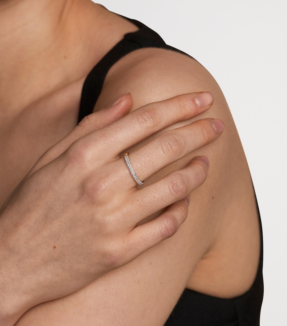 Astrid & Miyu Gold-Plated Pavé Essential Ring Gold Image 2