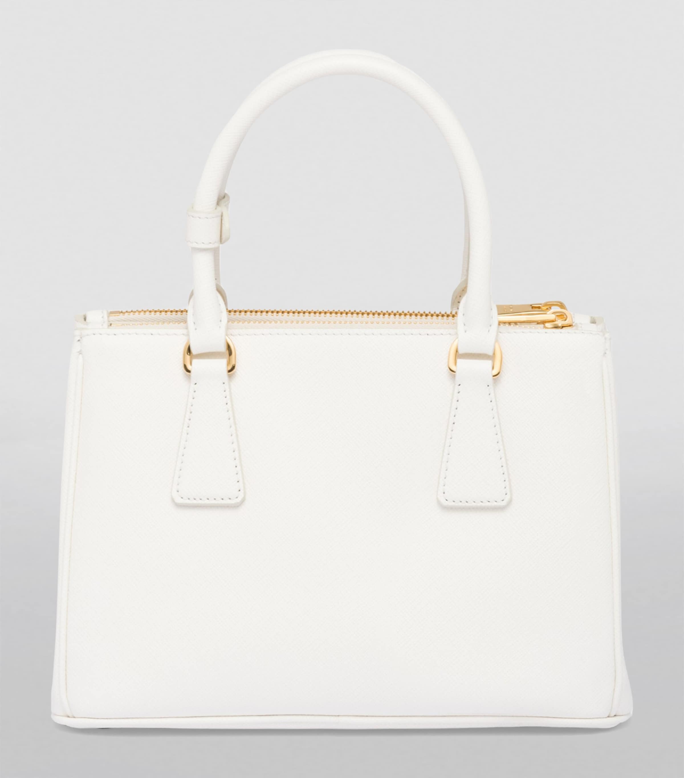 Small Leather Galleria Saffiano Top-Handle Bag F0009 Image 4