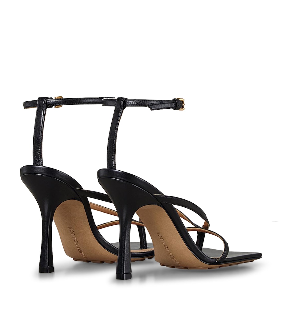 Leather Stretch Sandals 90 NERO/NERO Image 6