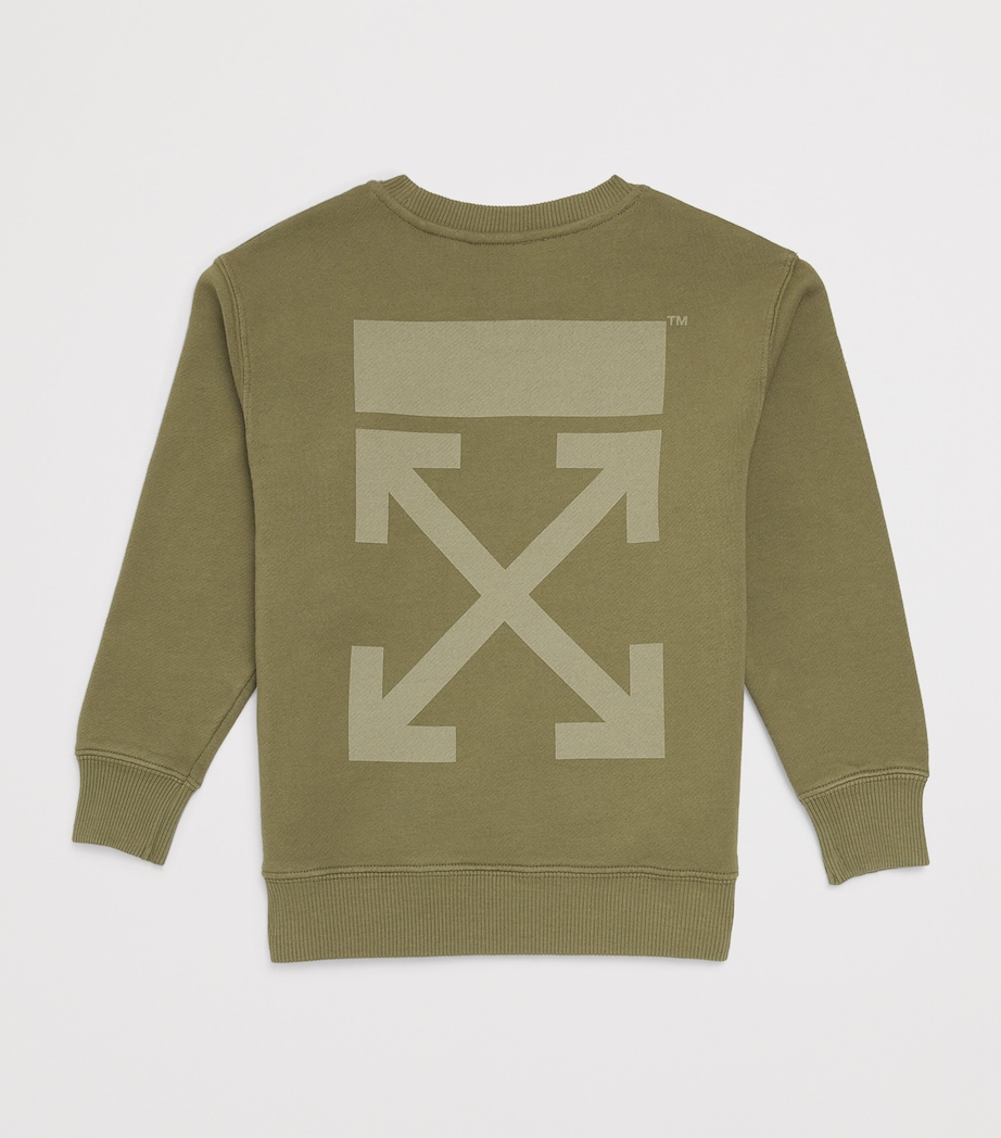 Arrows Logo Sweatshirt (4-12+ Years) MARTINI OLIVE Image 2