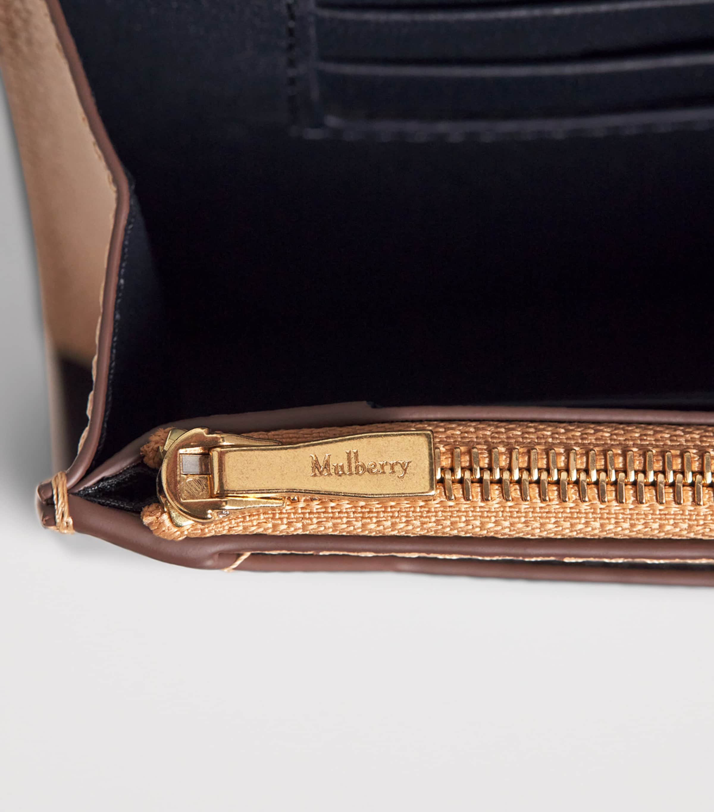 Mulberry Leather Folded Wallet Crumpet Image 3