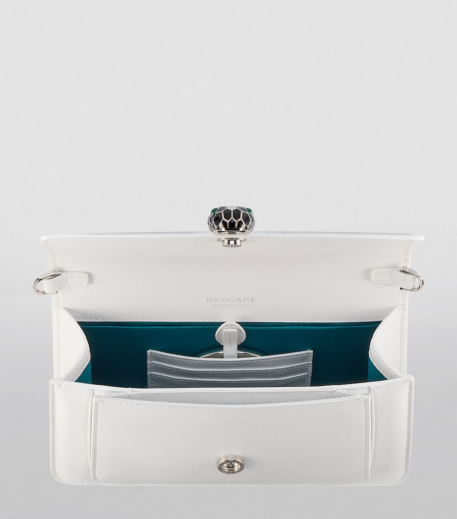 Serpenti Forever East-West Shoulder Bag WHITE Image 3