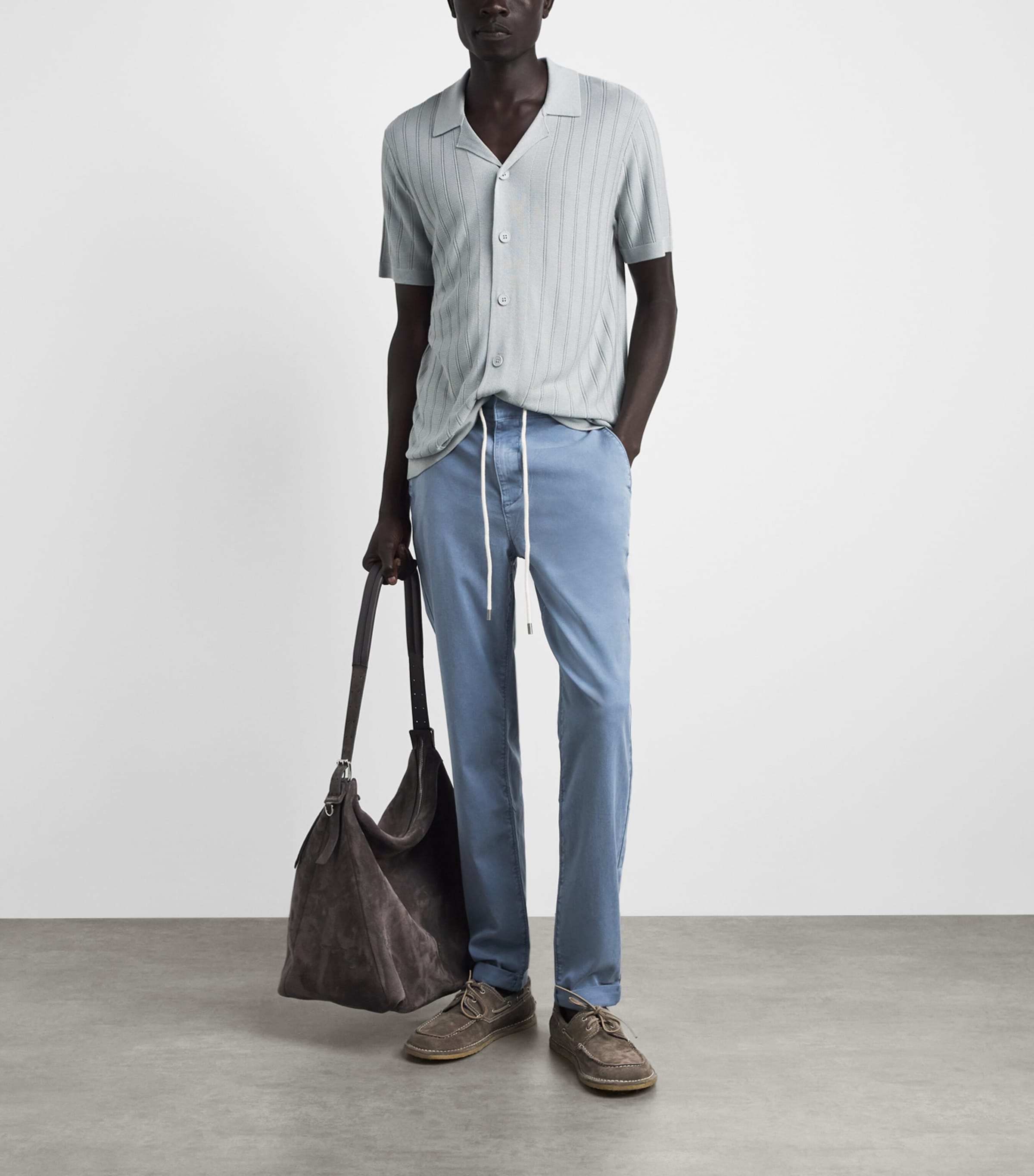 PAIGE Mens Drawstring Fraser Chinos Vint Lakeside Image 2
