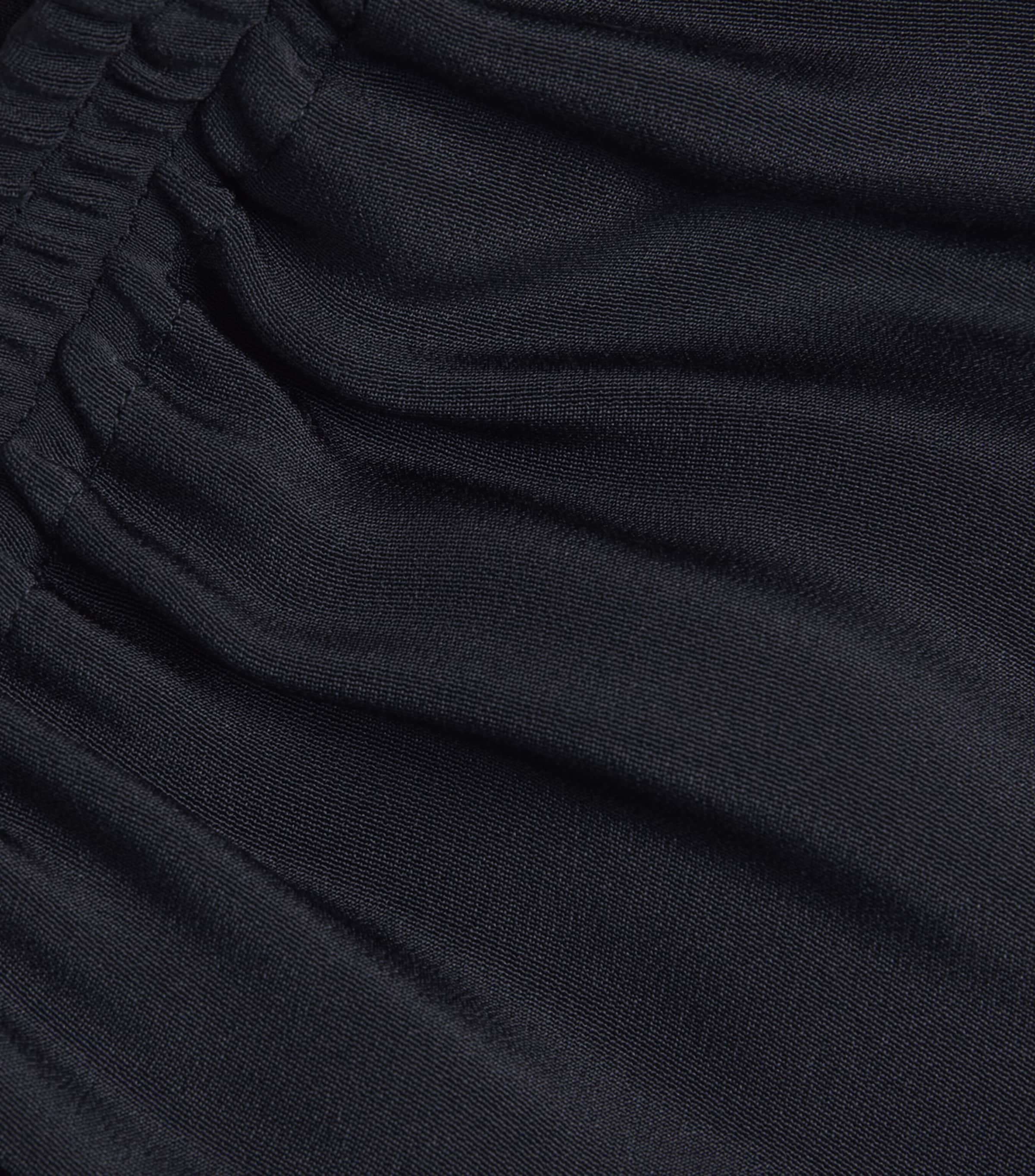 Eskandar Womens Silk Flared Trousers Midnight Image 6