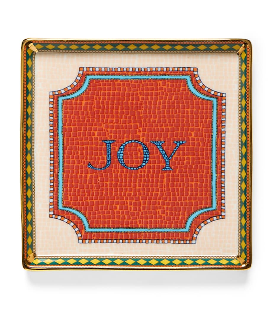 La Doublej Mini Porcelain Tray Coral Image 1