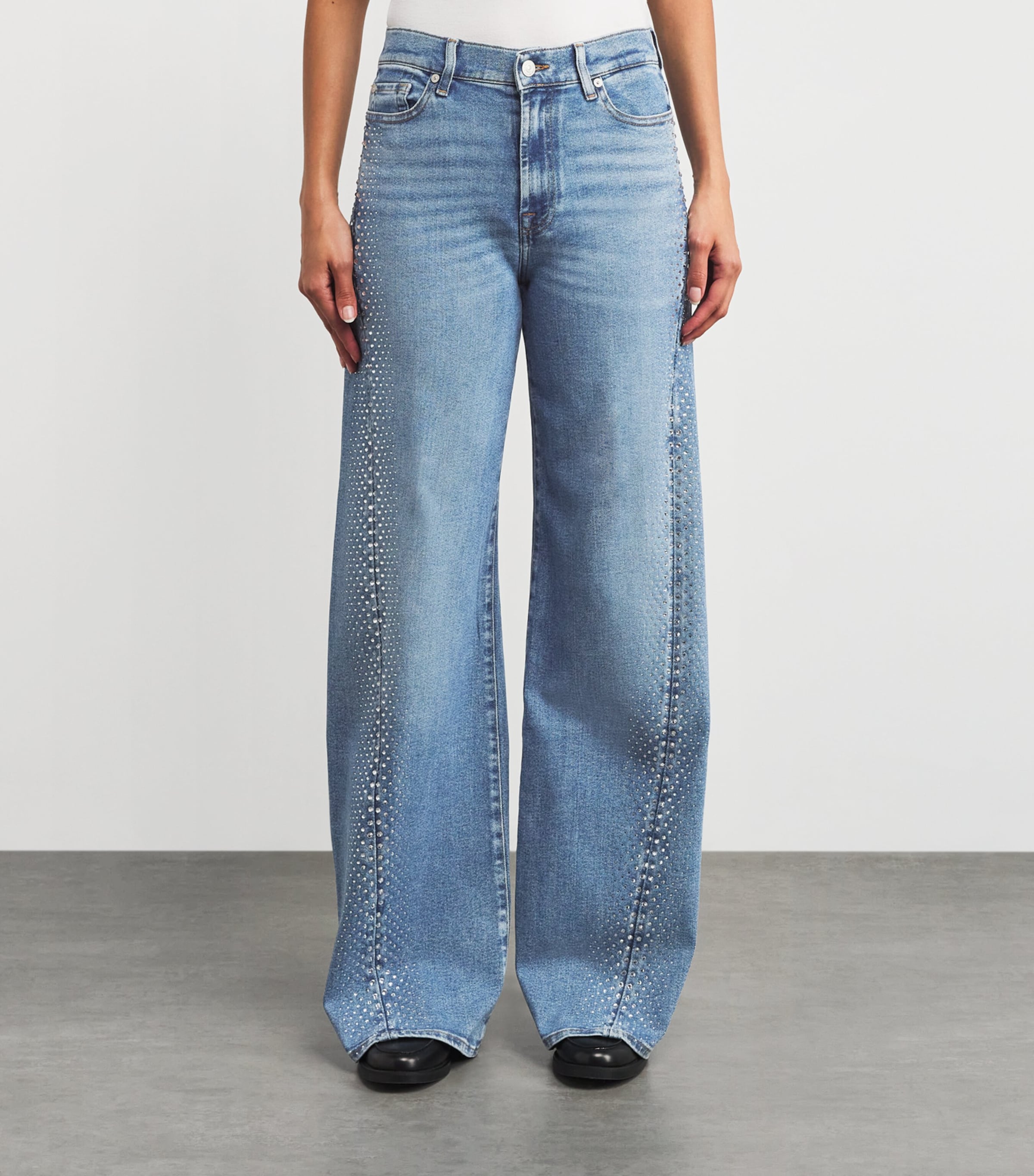 Embellished Twisted Lotta Flared Jeans LOVE SOUL Image 3