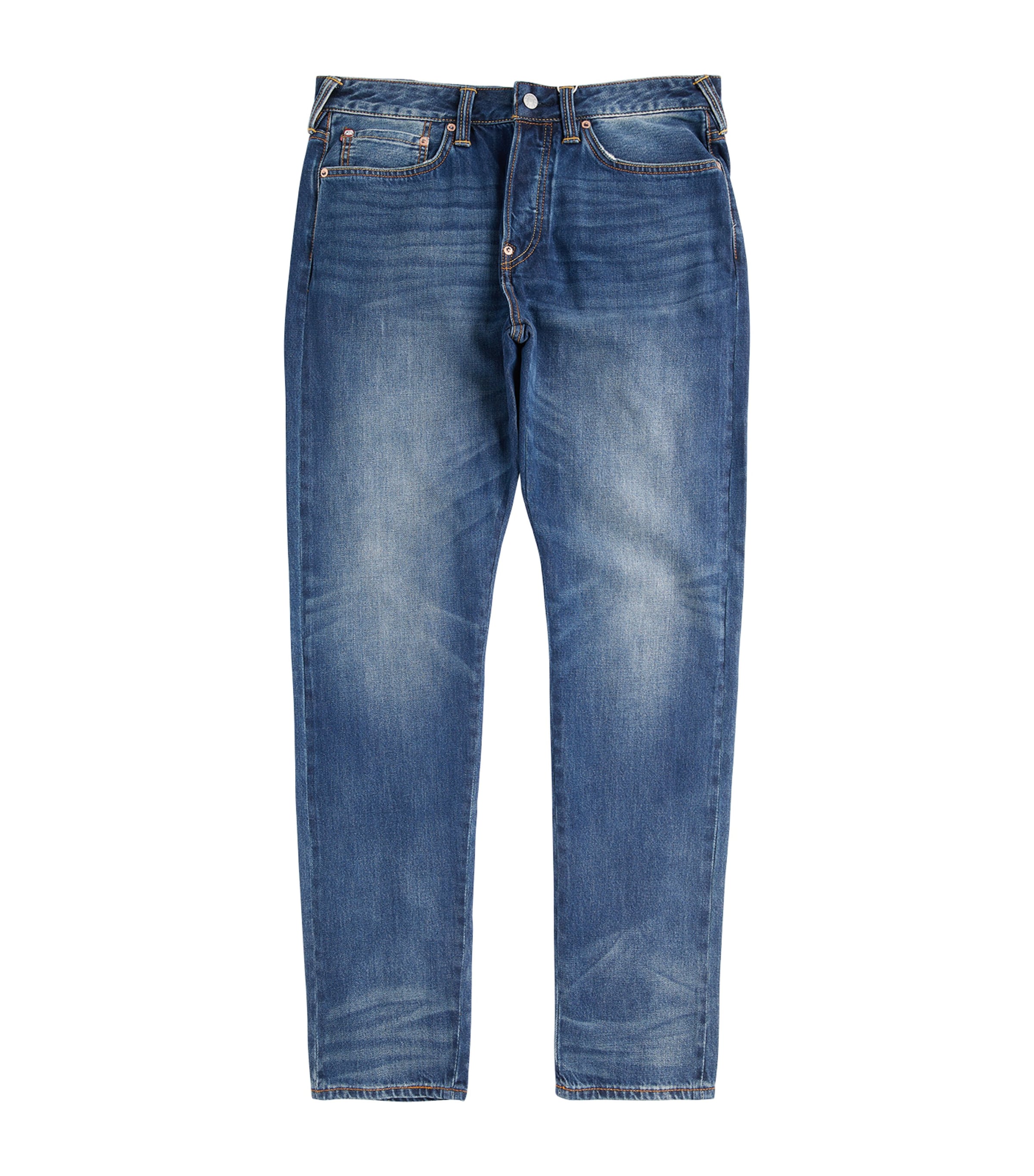 Evisu Daruma Diacock Slim Jeans In Blue