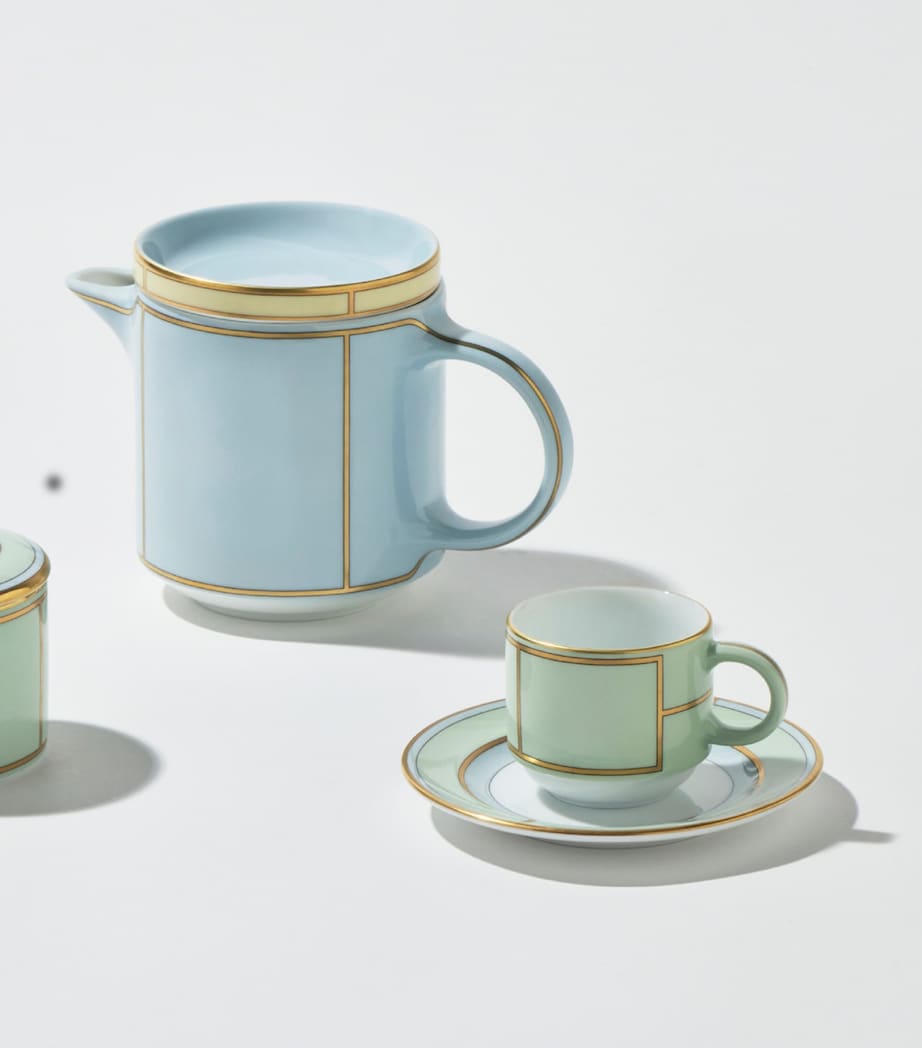 Porcelain Colonna Diva Verde Coffee Saucer (12.5cm) G00134900 Image 2