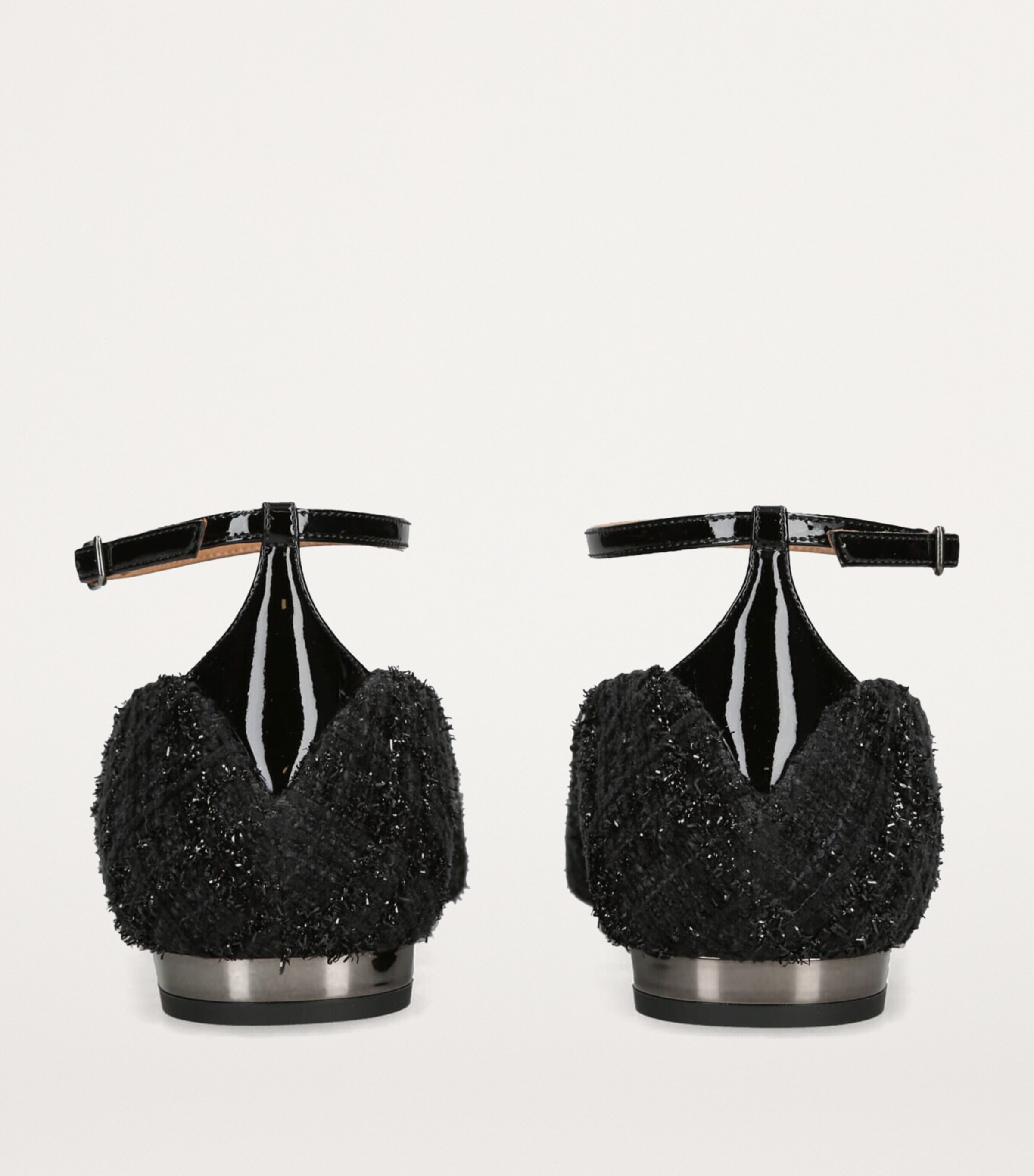 Aquazzura Leather Pinot Ballet Flats Black Image 2