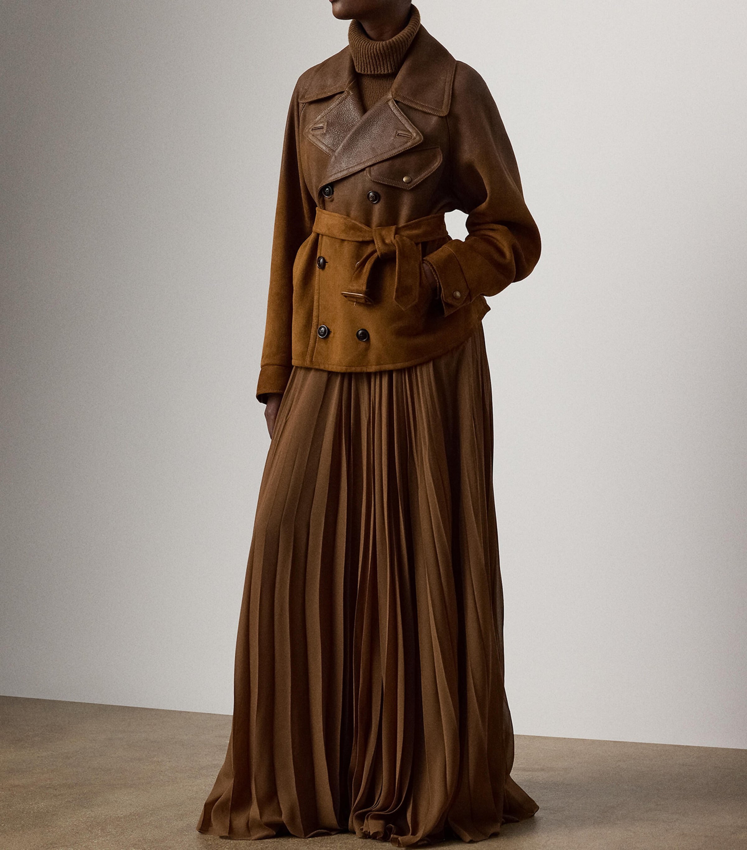 Cashmere Rollneck Sweater COGNAC Image 2