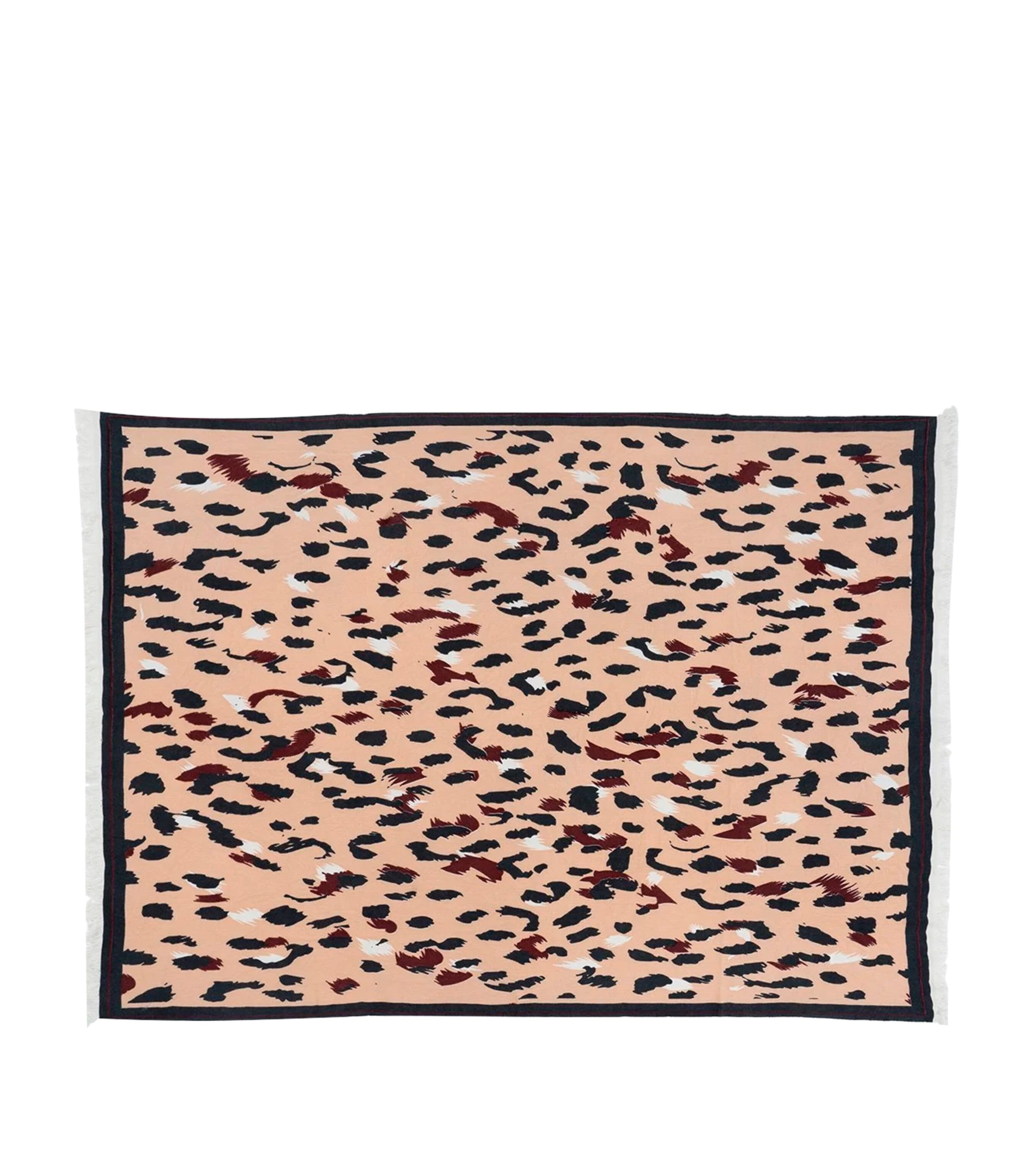 Saved Ny Cashmere Gomez Leopard Throw In Pink