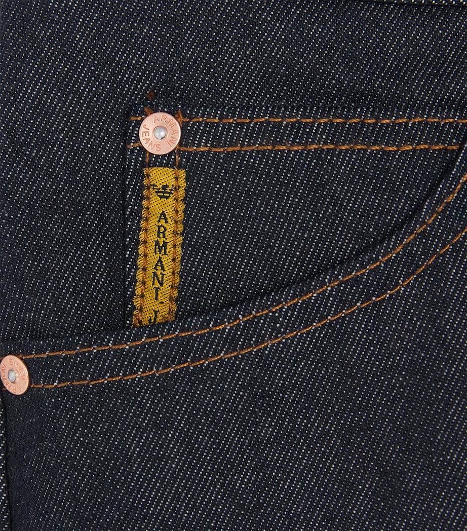 Emporio Armani Mens Straight-Leg Jeans Image 6