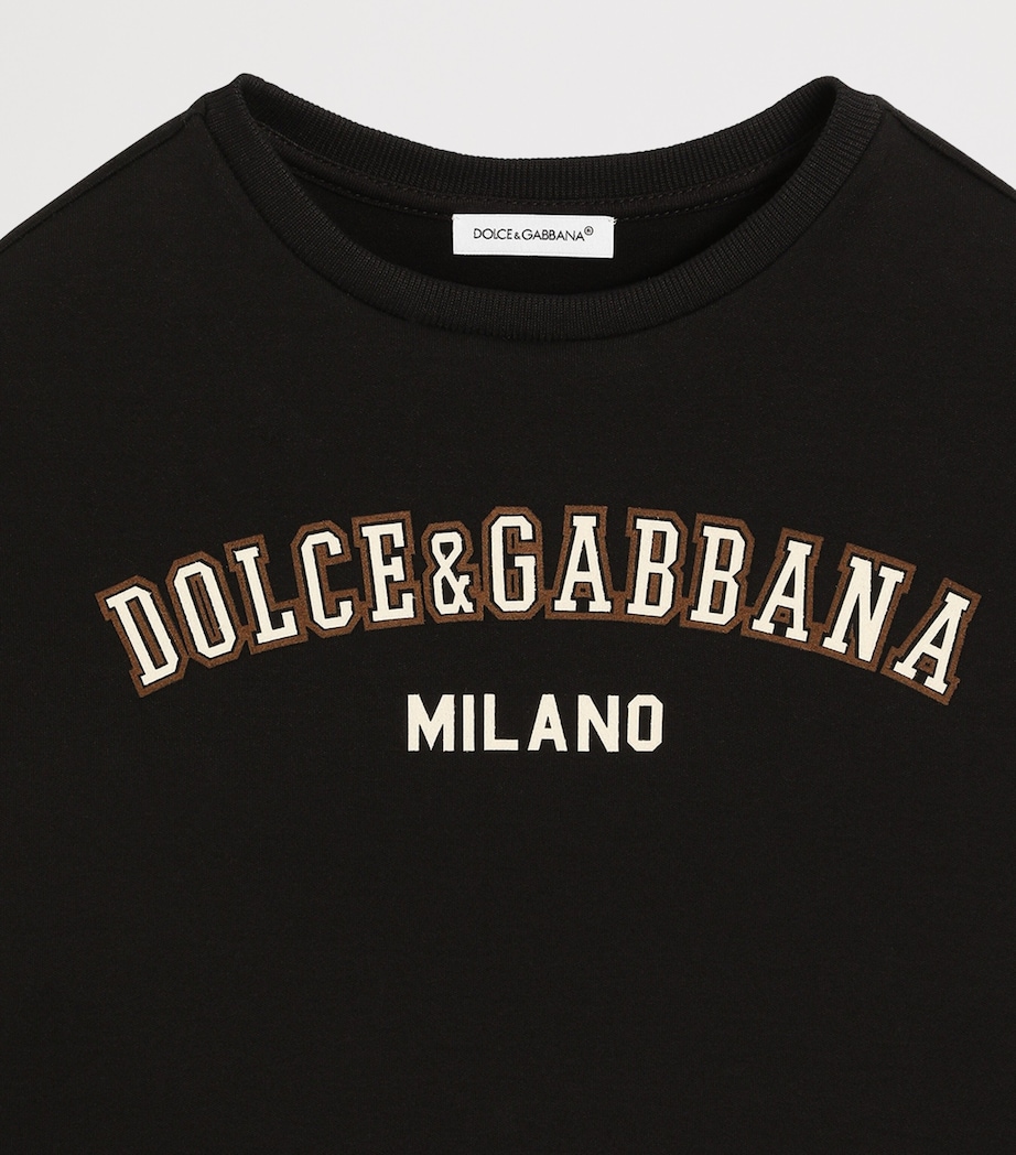 Long-Sleeve Logo Dress (8-12 Years) S9000COMBINED Image 3