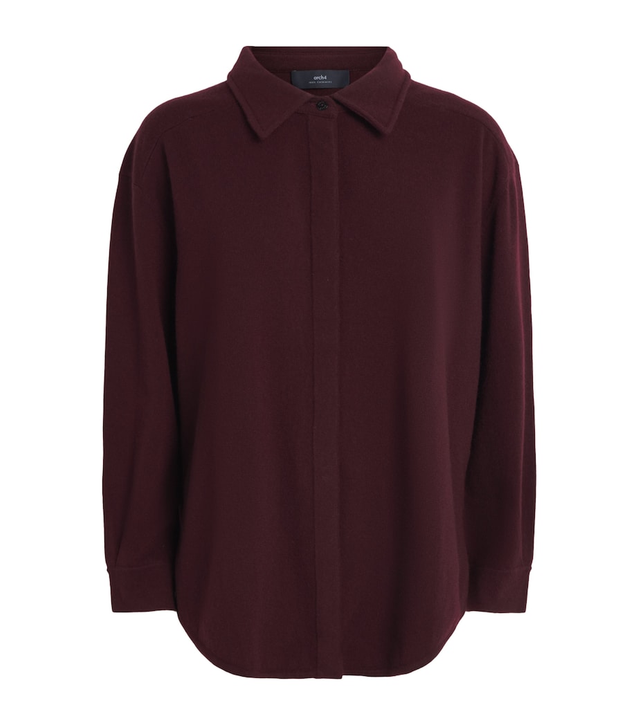 arch 4 Womens Cashmere New Bonnie Shirt Deep Burgundy Image 1
