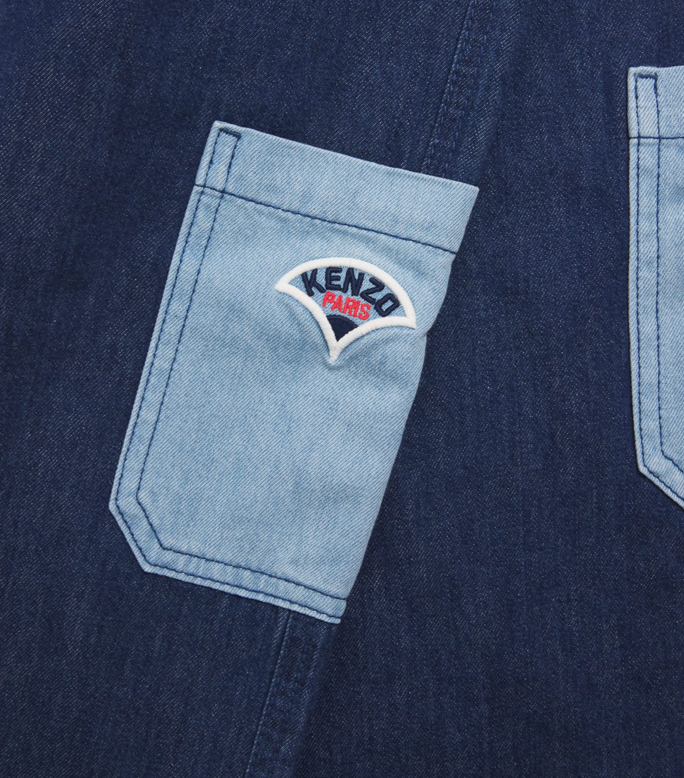 Kenzo Kids Denim Pocket Trousers (2-14 Years) Double Stone Image 3