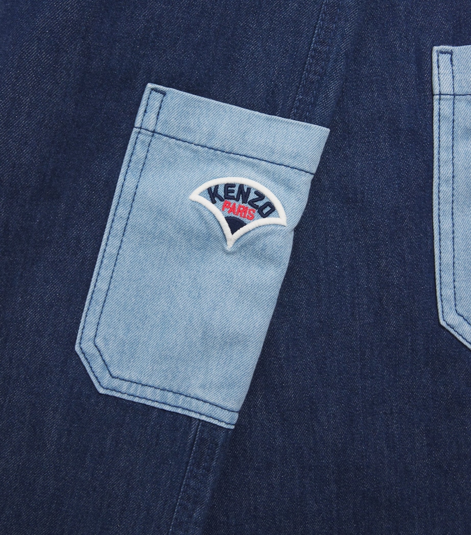 Kenzo Kids Denim Pocket Trousers (2-14 Years) Double Stone Image 3
