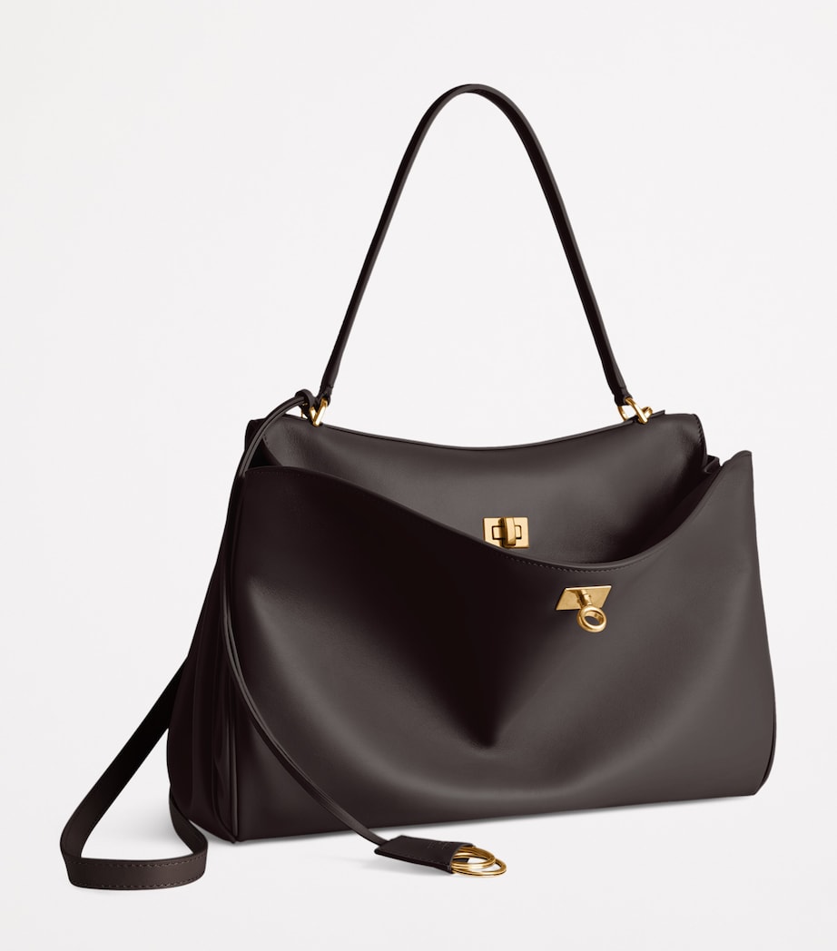 Balenciaga Medium Leather Rodeo Top-Handle Bag Image 3