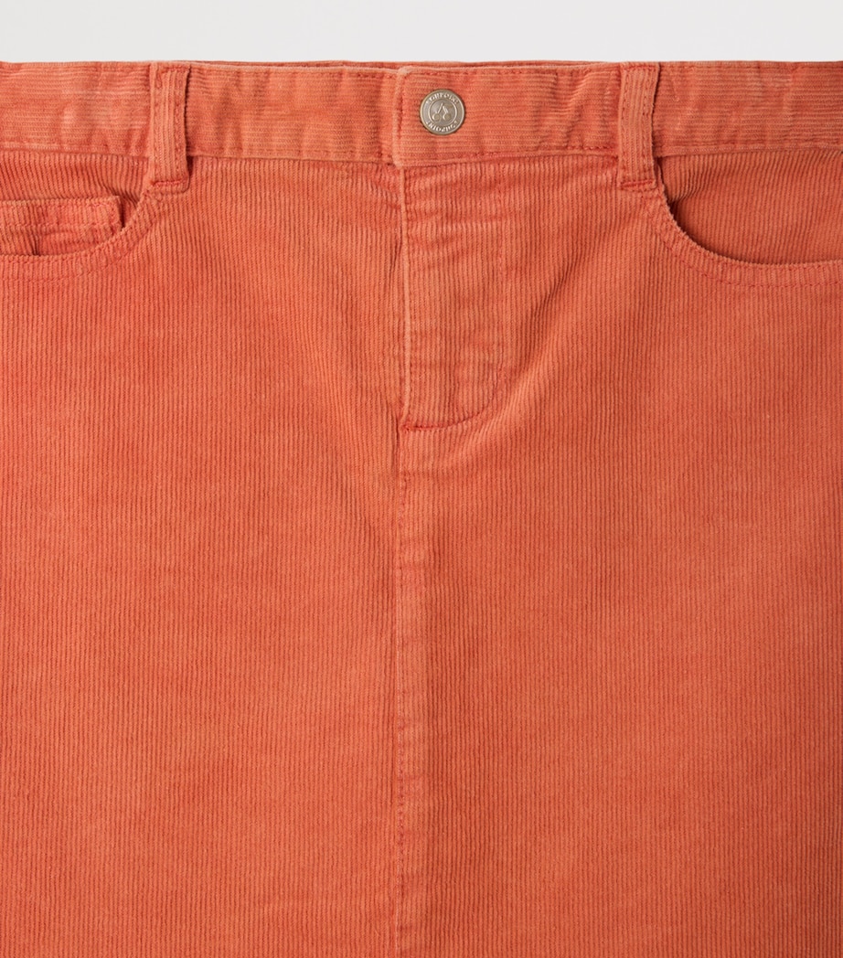 Bonpoint Cotton Corduroy Merryl Skirt (4-8 Years) Abricot Image 3